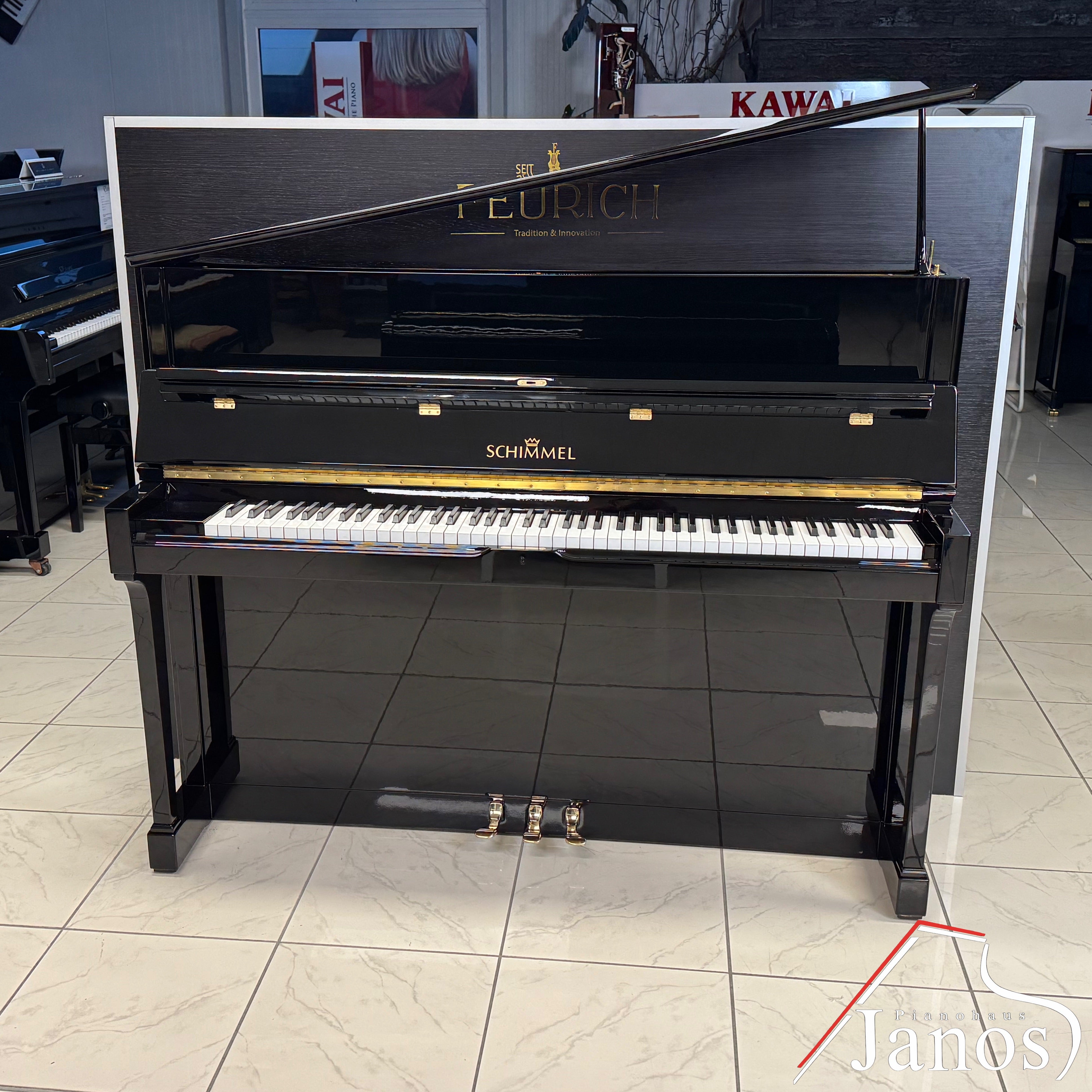 Klavier Schimmel 118 T - Schwarz Hochglanz