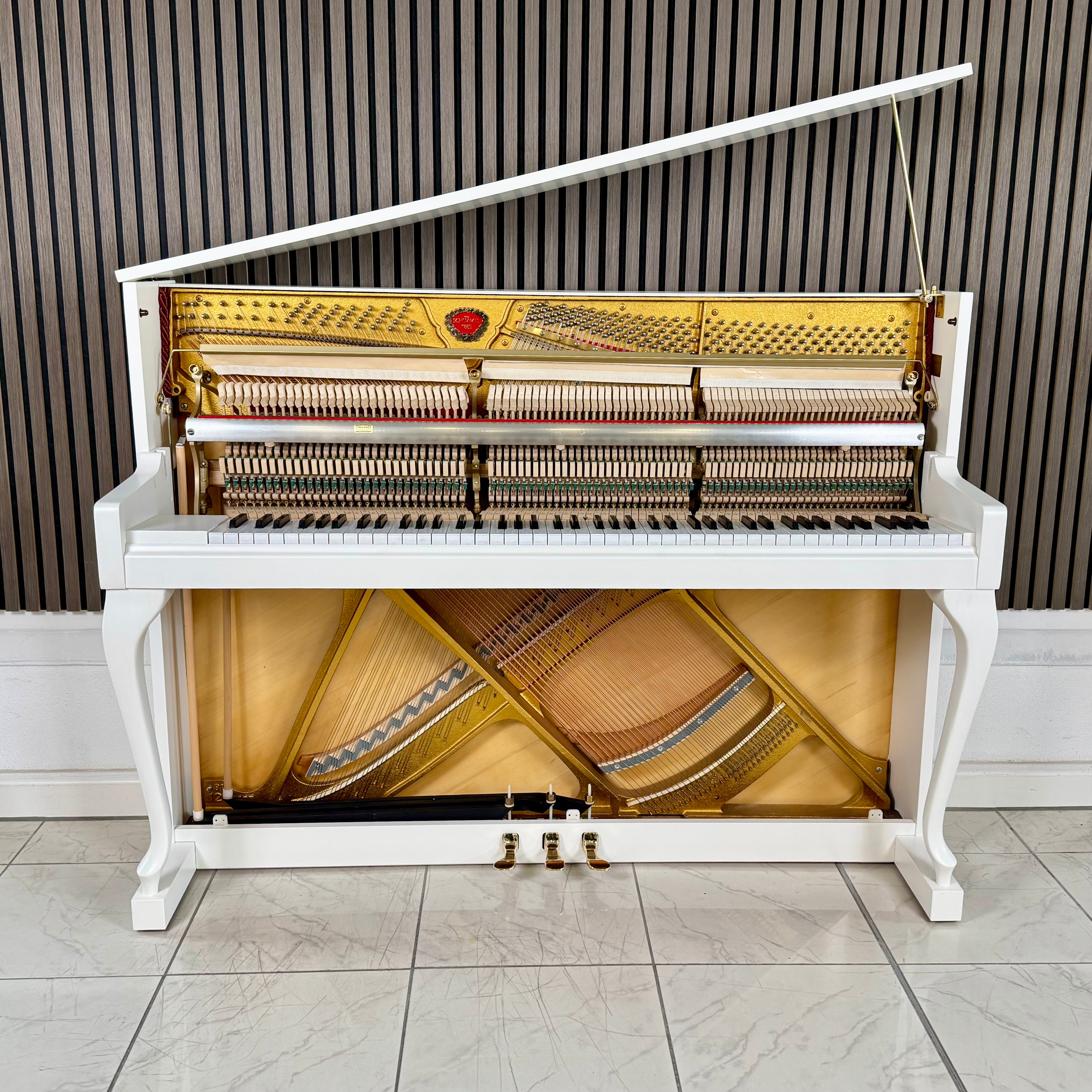 Klavier Schimmel 112 Chippendale - Weiß Matt