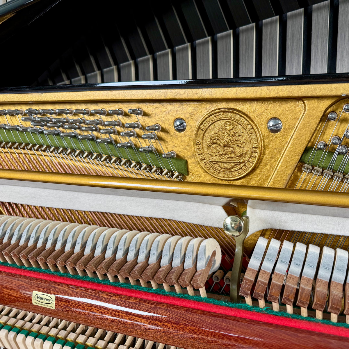 Klavier C. Bechstein 12 N - adsilent - Schwarz Hochglanz