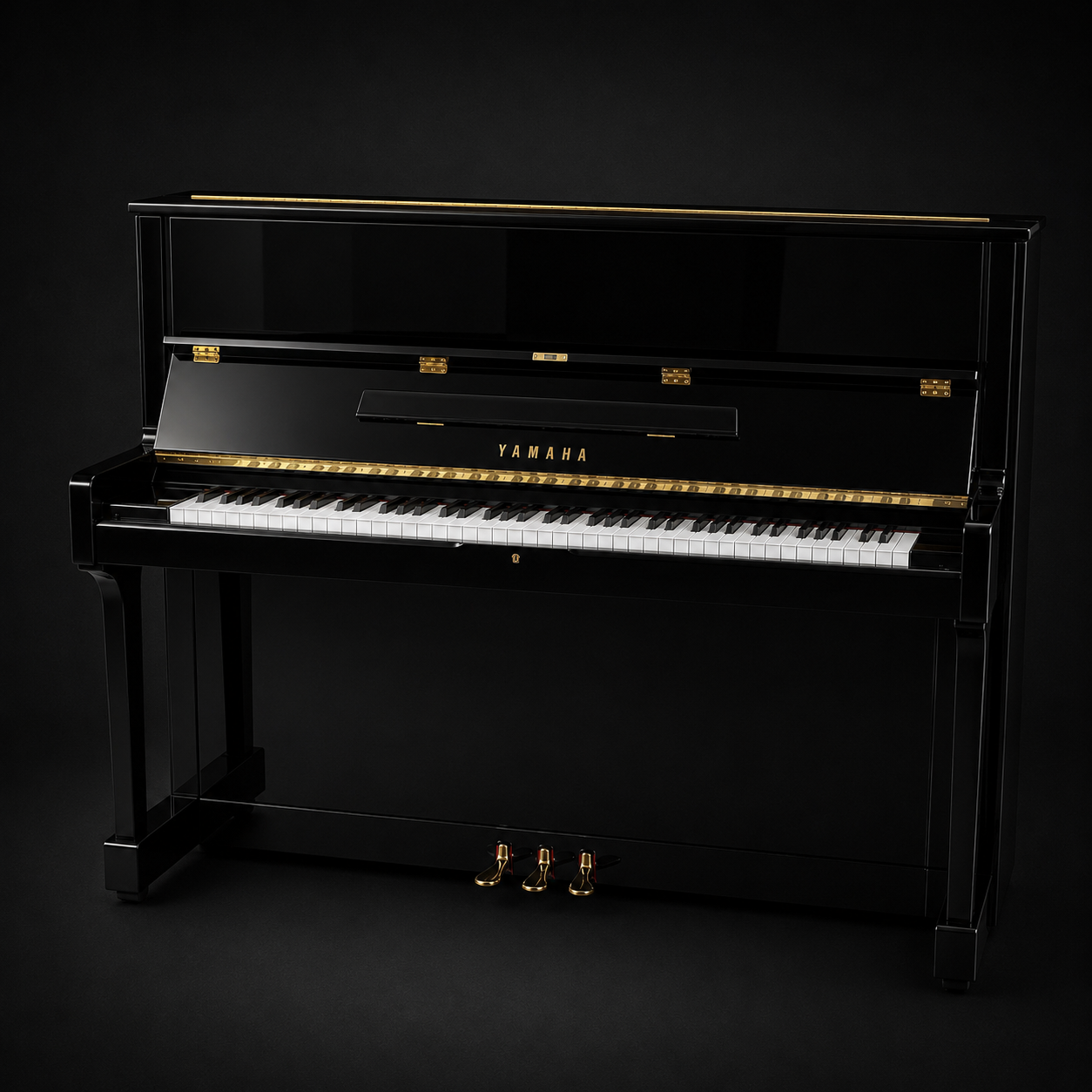 Klavier Yamaha SU-118C - Schwarz Hochglanz