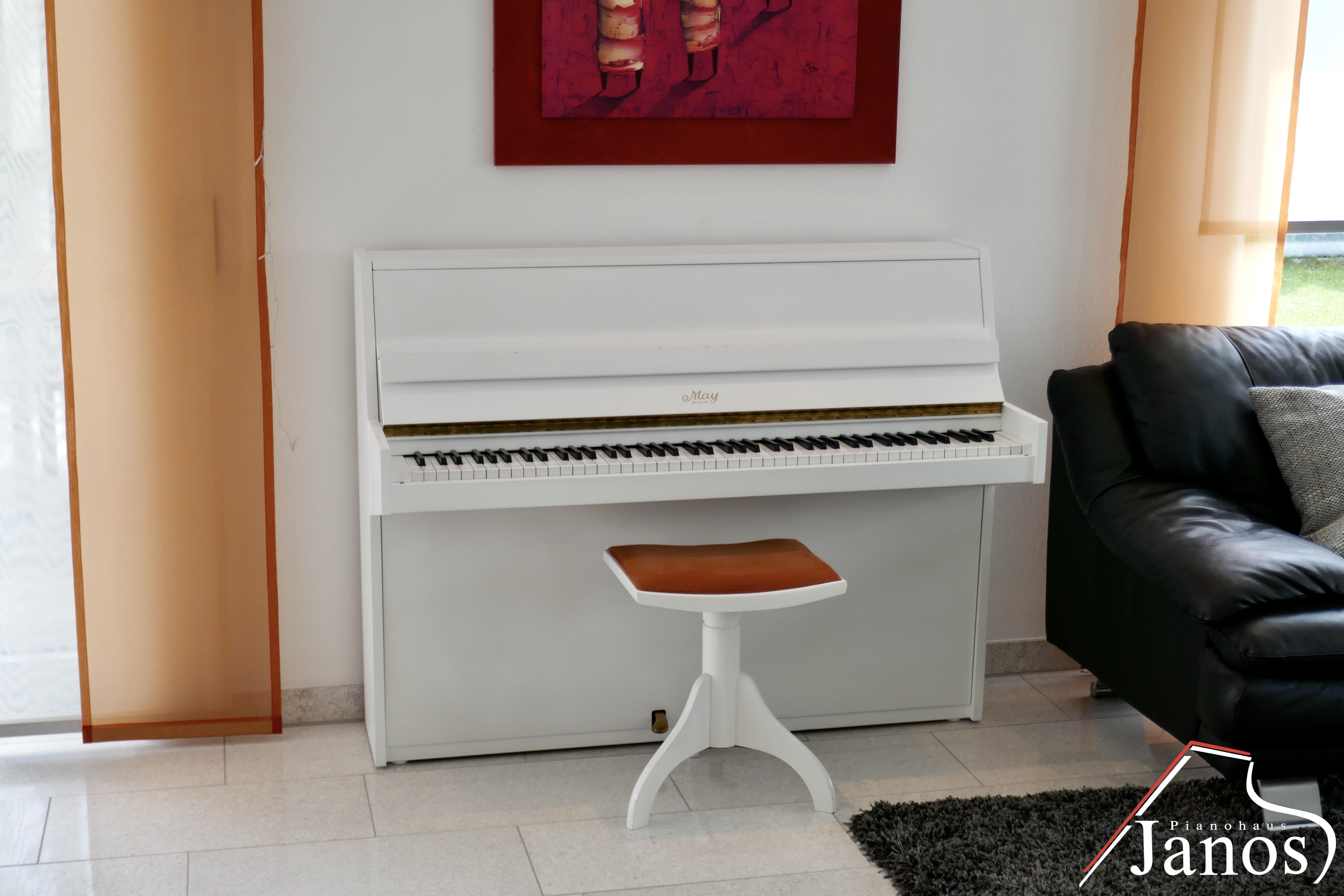 Klavier May Berlin by Schimmel 103 F - Weiß matt