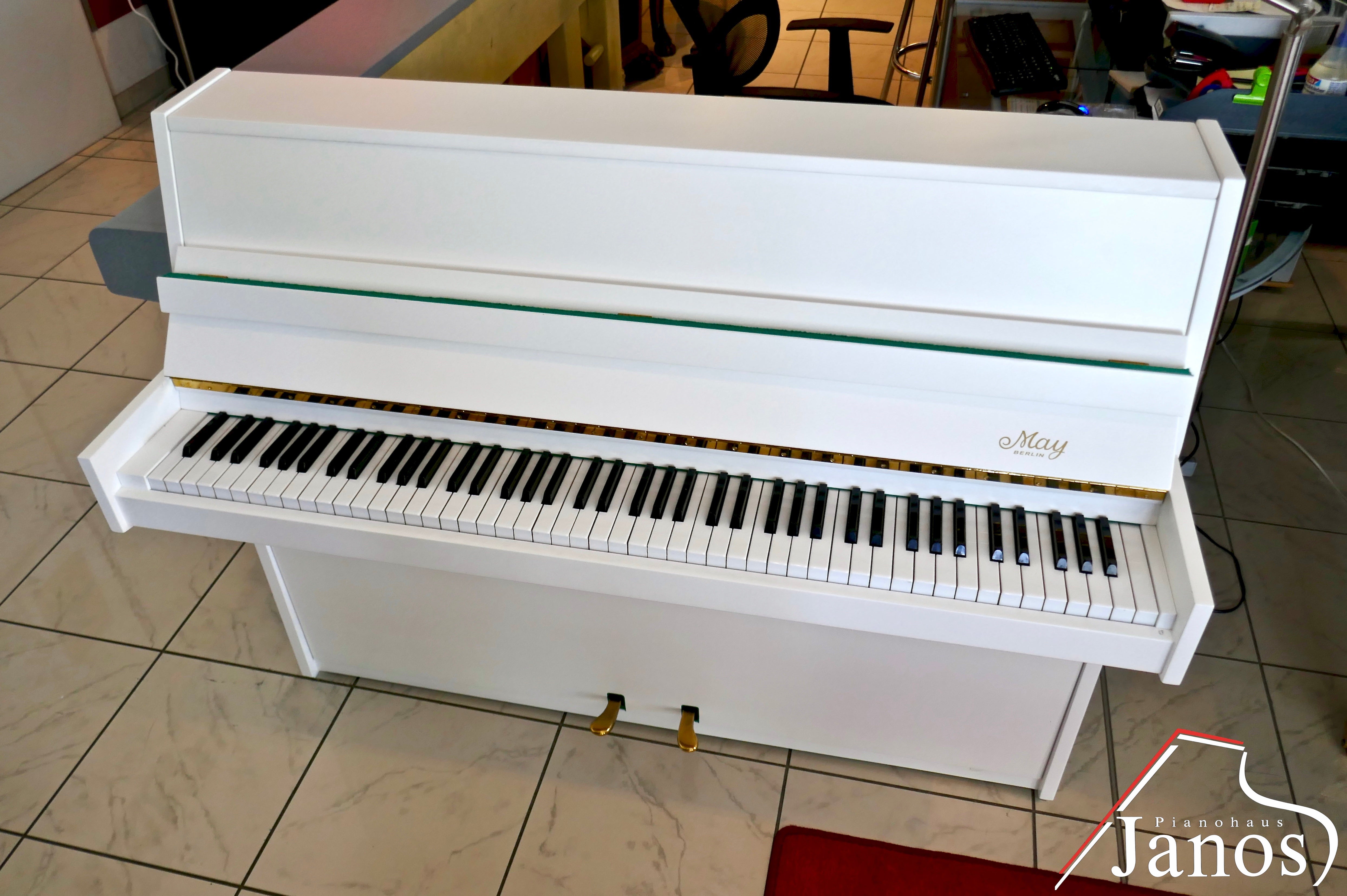 Klavier May Berlin by Schimmel 103 F - Weiß matt