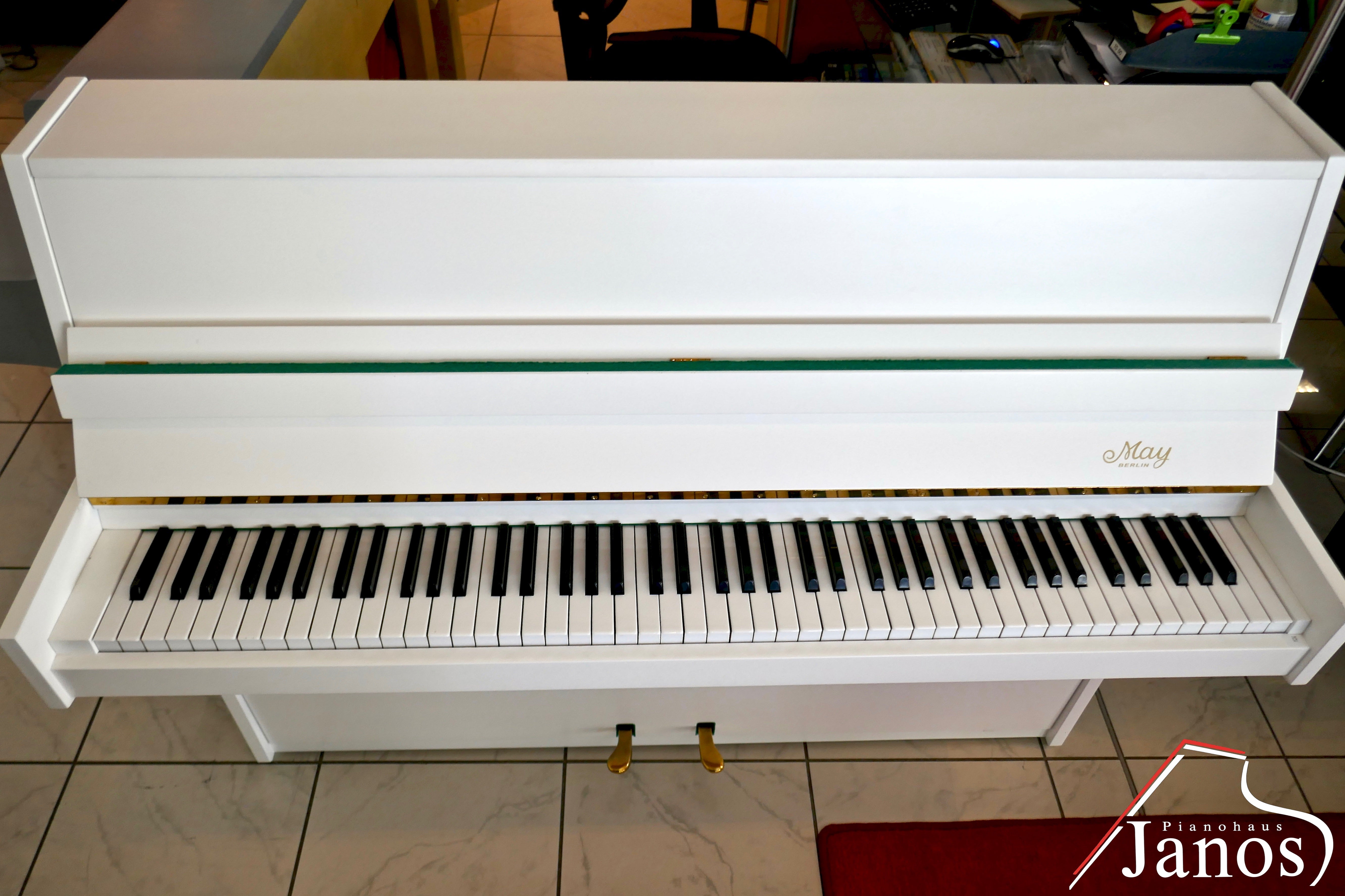 Klavier May Berlin by Schimmel 103 F - Weiß matt