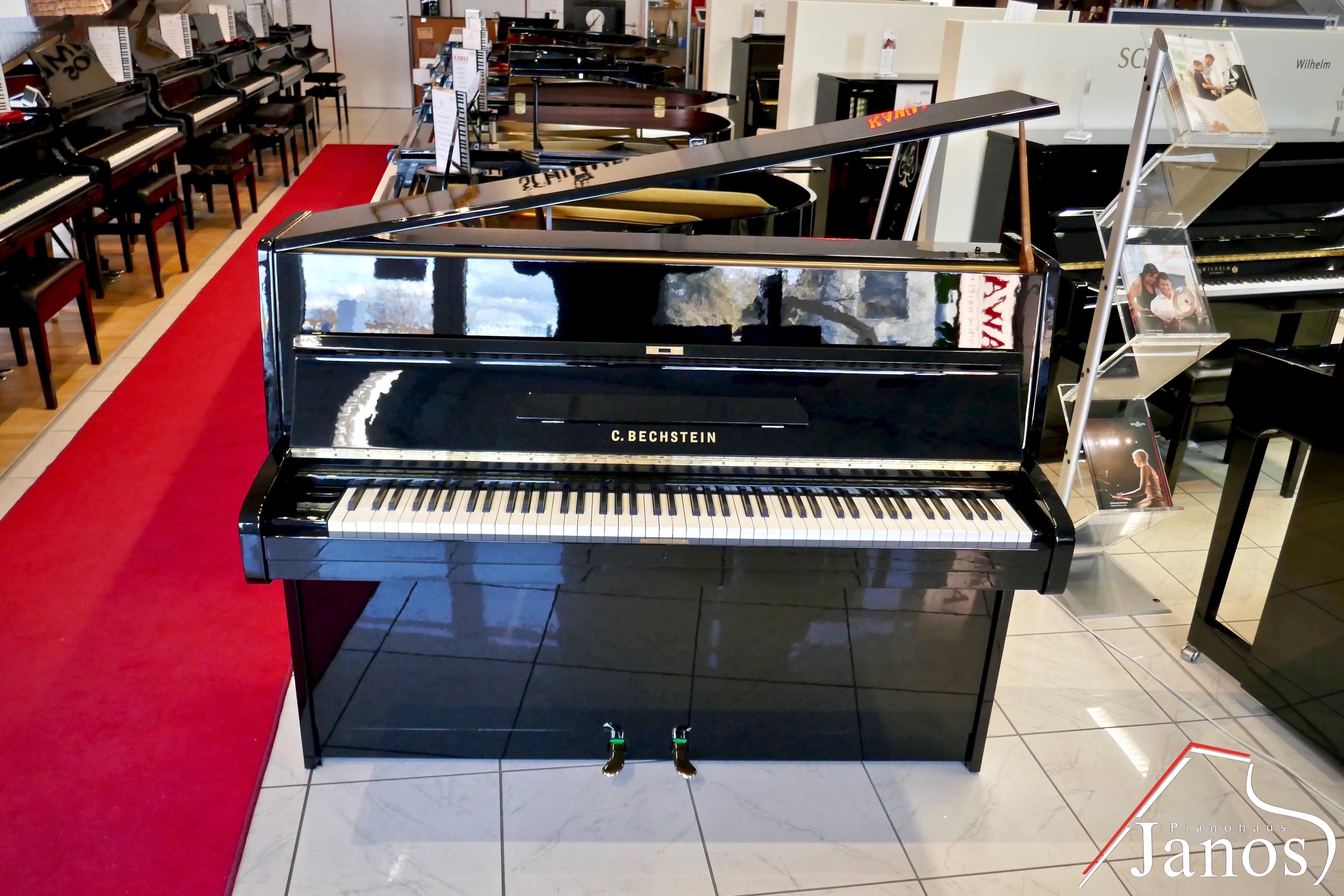 Klavier C. Bechstein 12 N - Schwarz Hochglanz