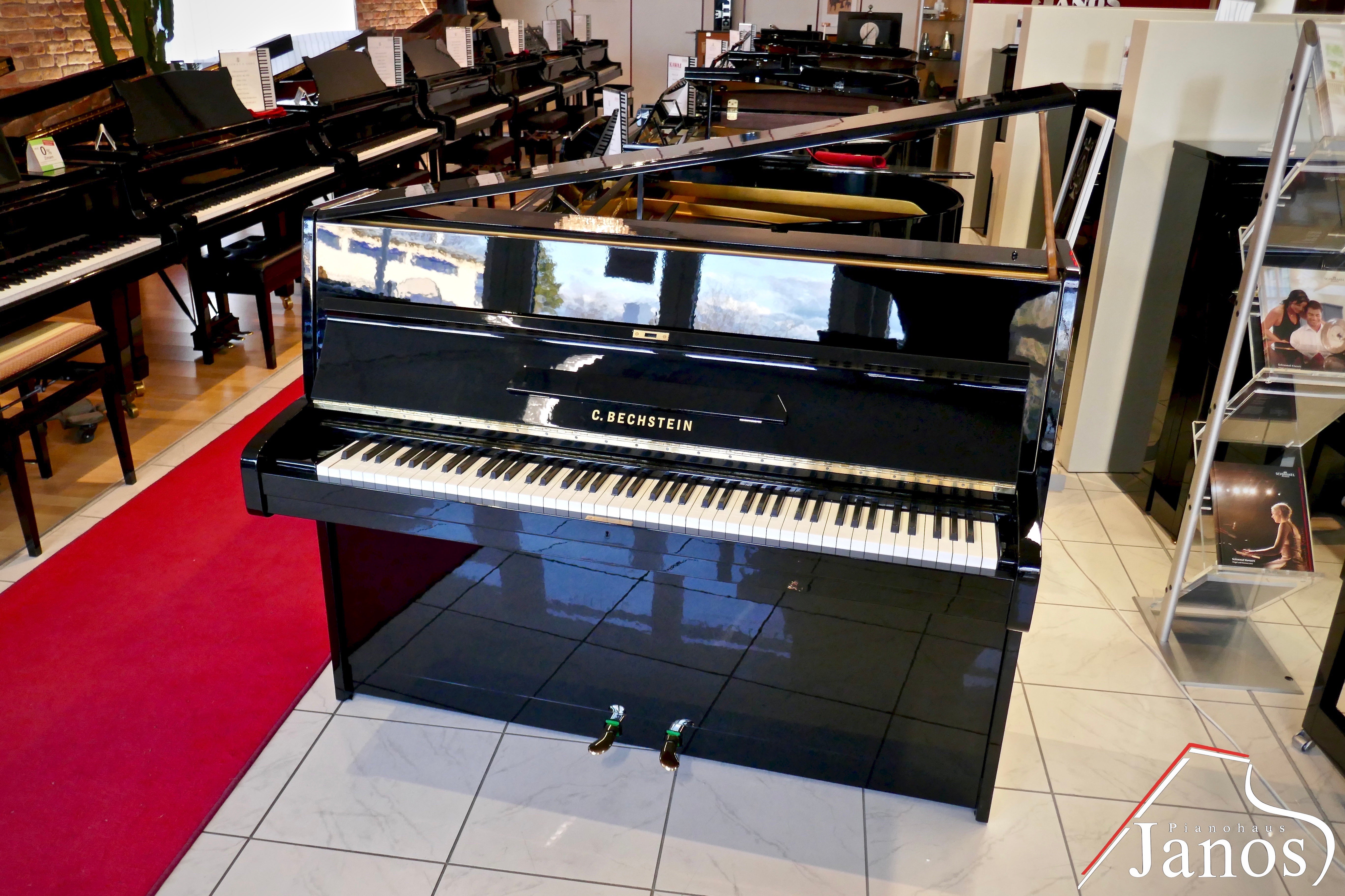 Klavier C. Bechstein 12 N - Schwarz Hochglanz