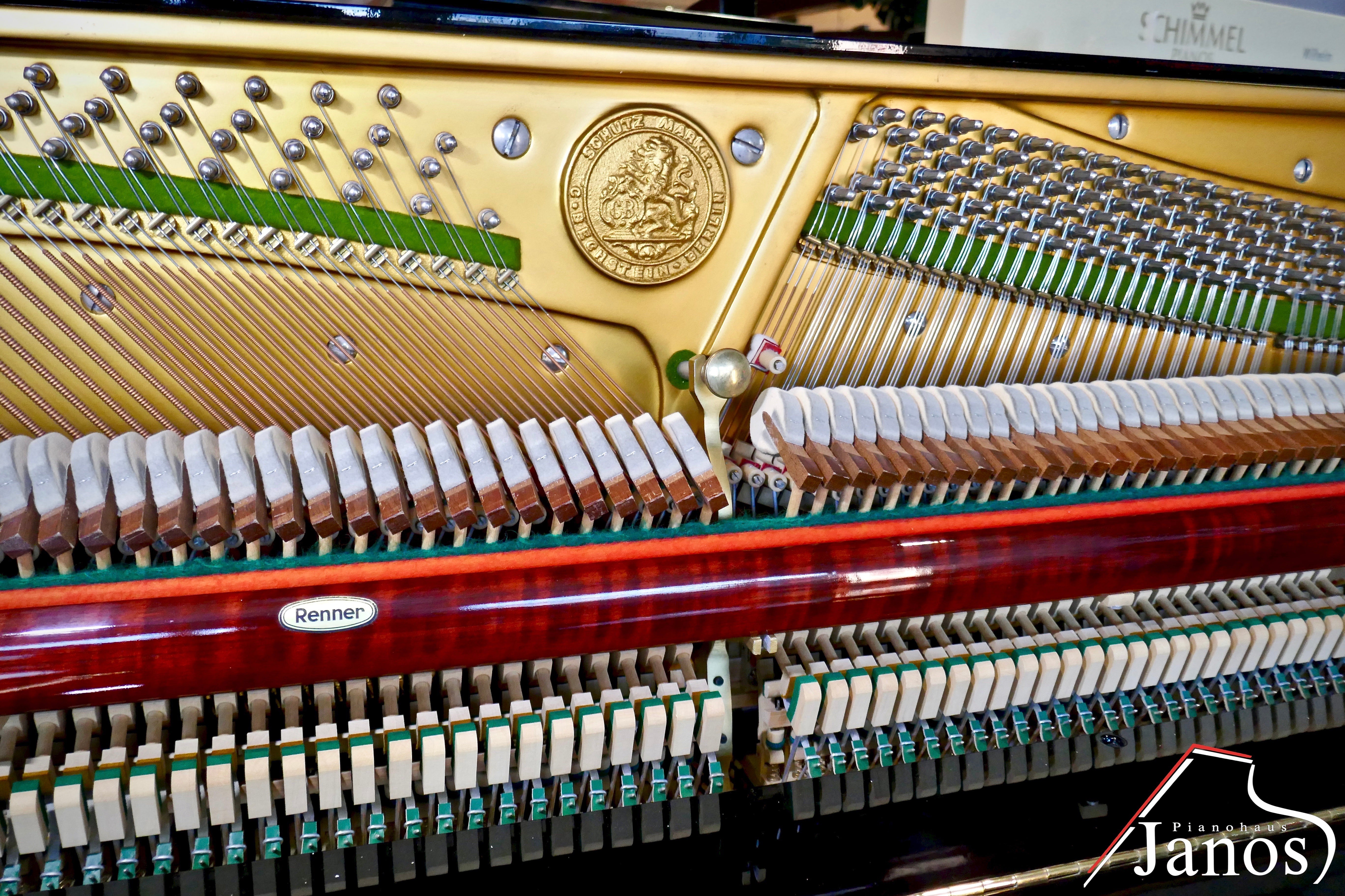 Klavier C. Bechstein 12 N - Schwarz Hochglanz