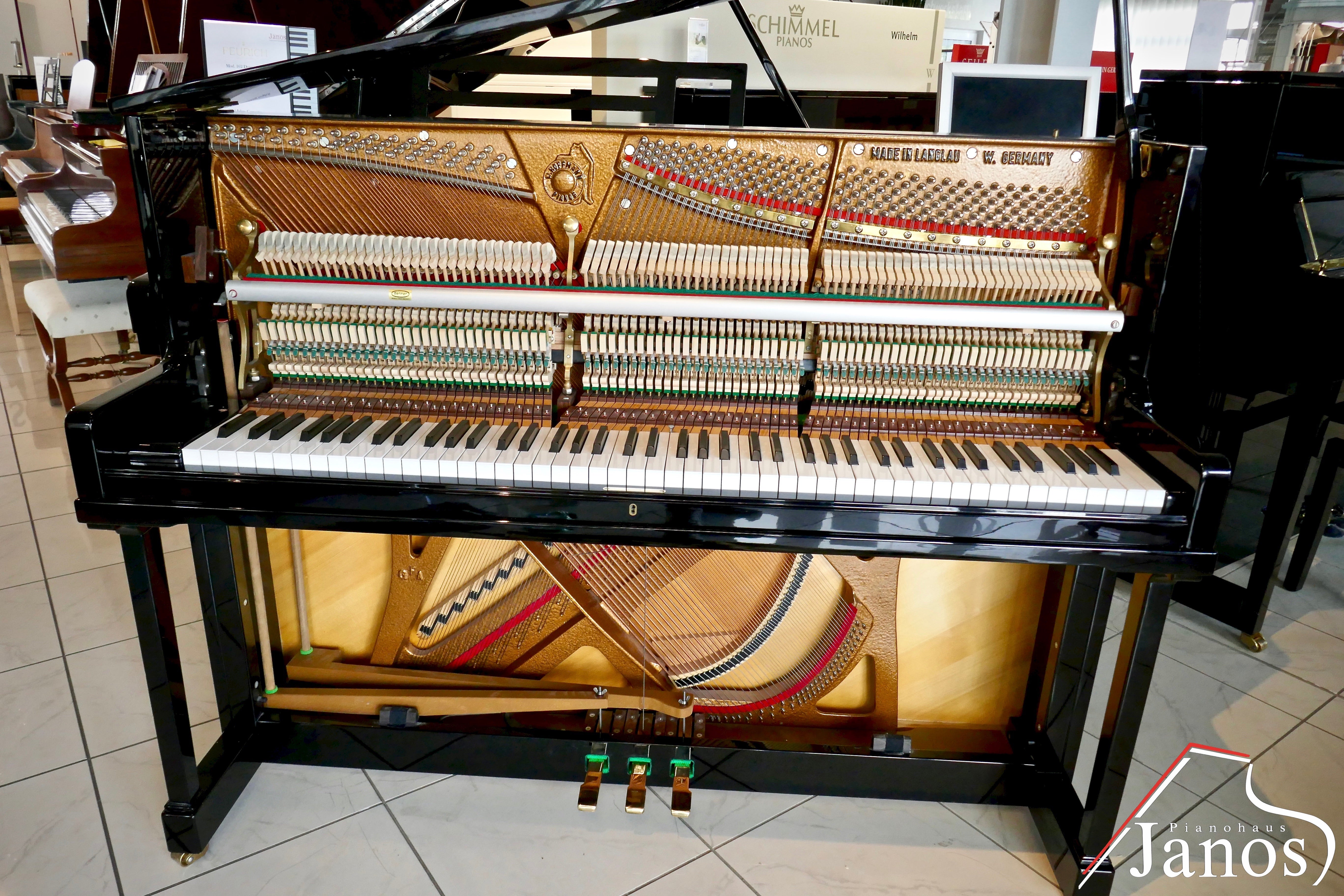 Klavier W. Hoffmann 115 Konsole - Schwarz Hochglanz