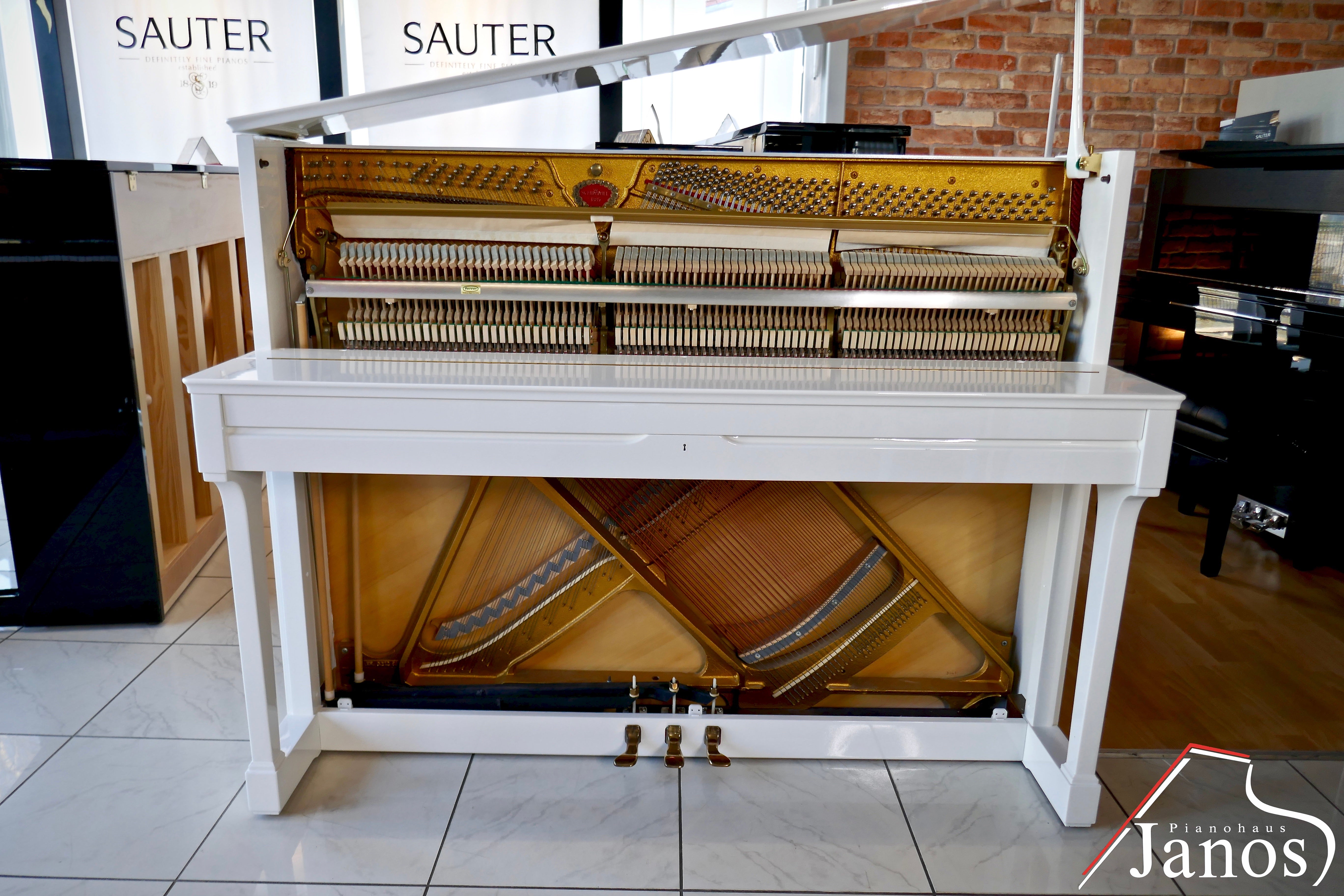 Klavier Schimmel 118 T - Weiß Hochglanz