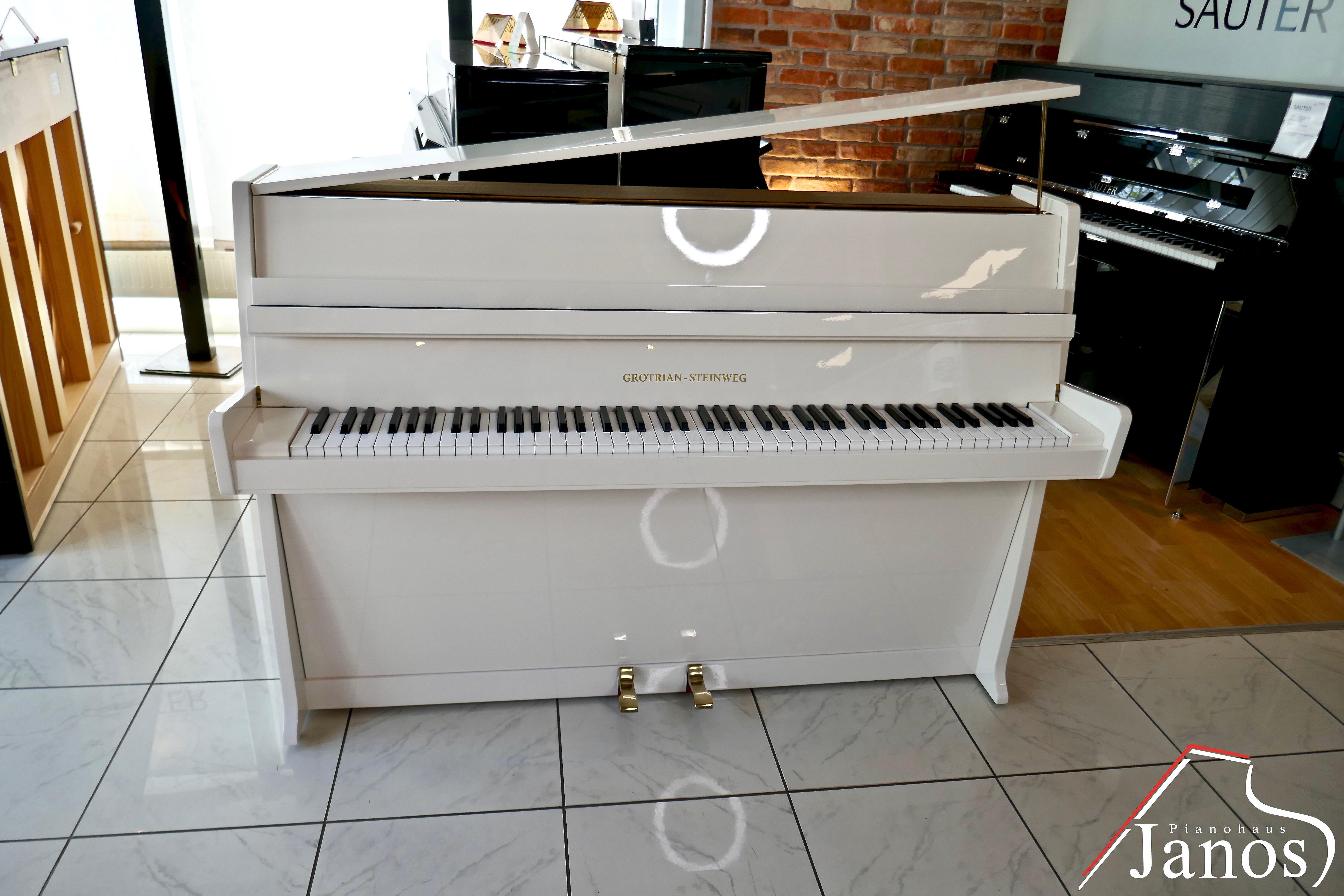 Klavier Grotrian-Steinweg 100 - Weiß Hochglanz