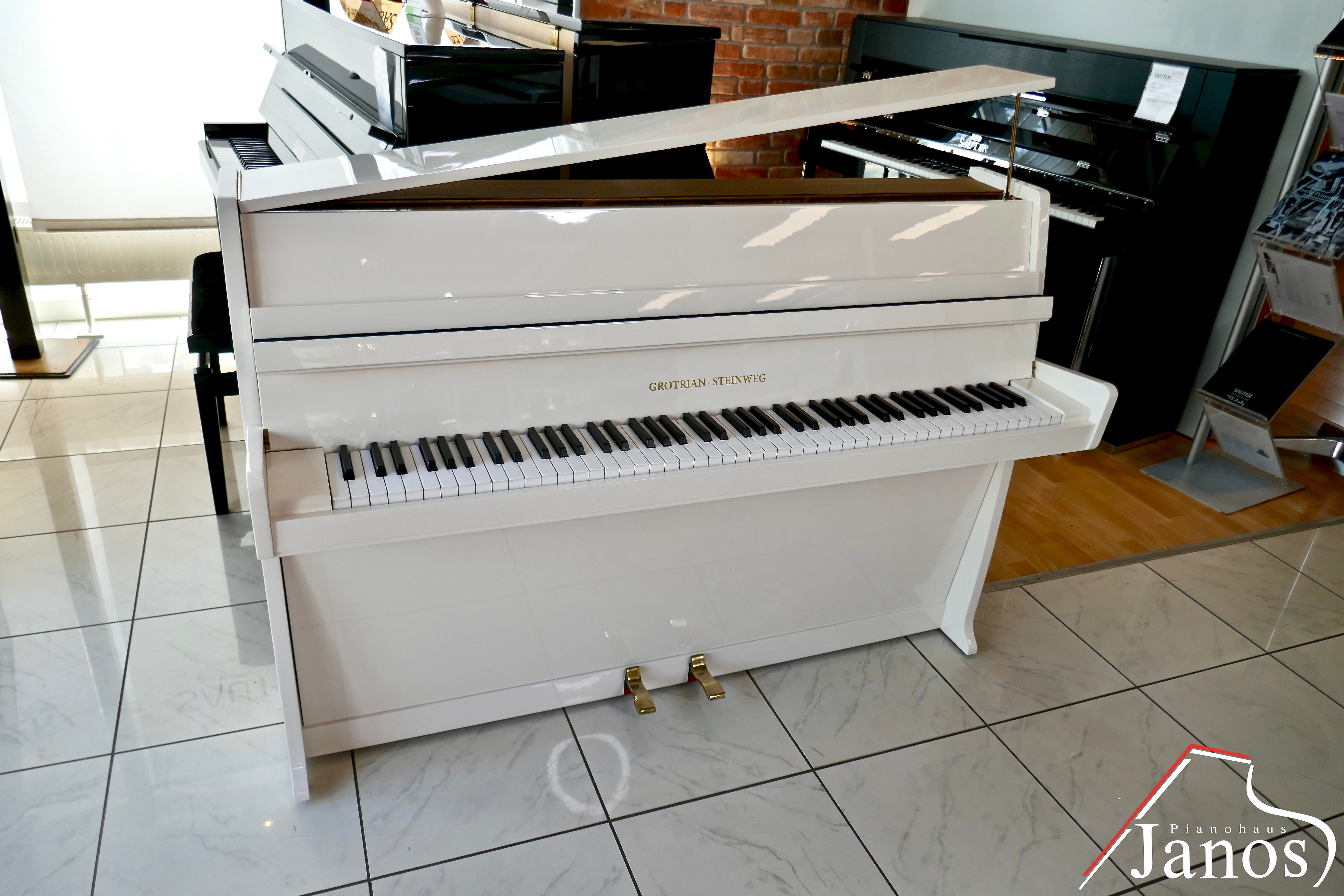 Klavier Grotrian-Steinweg 100 - Weiß Hochglanz