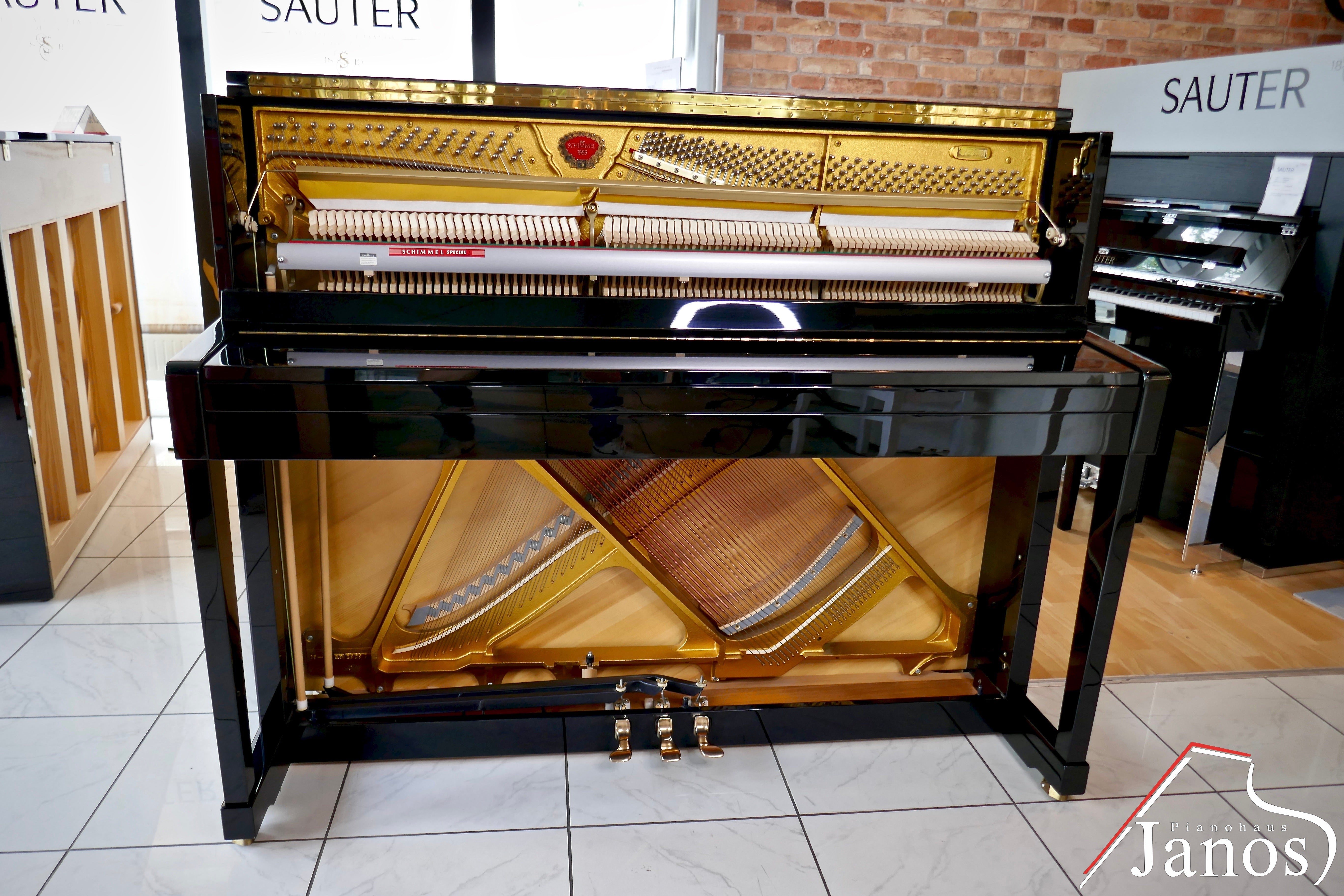 Klavier Schimmel 120 Konsole - Schwarz Hochglanz