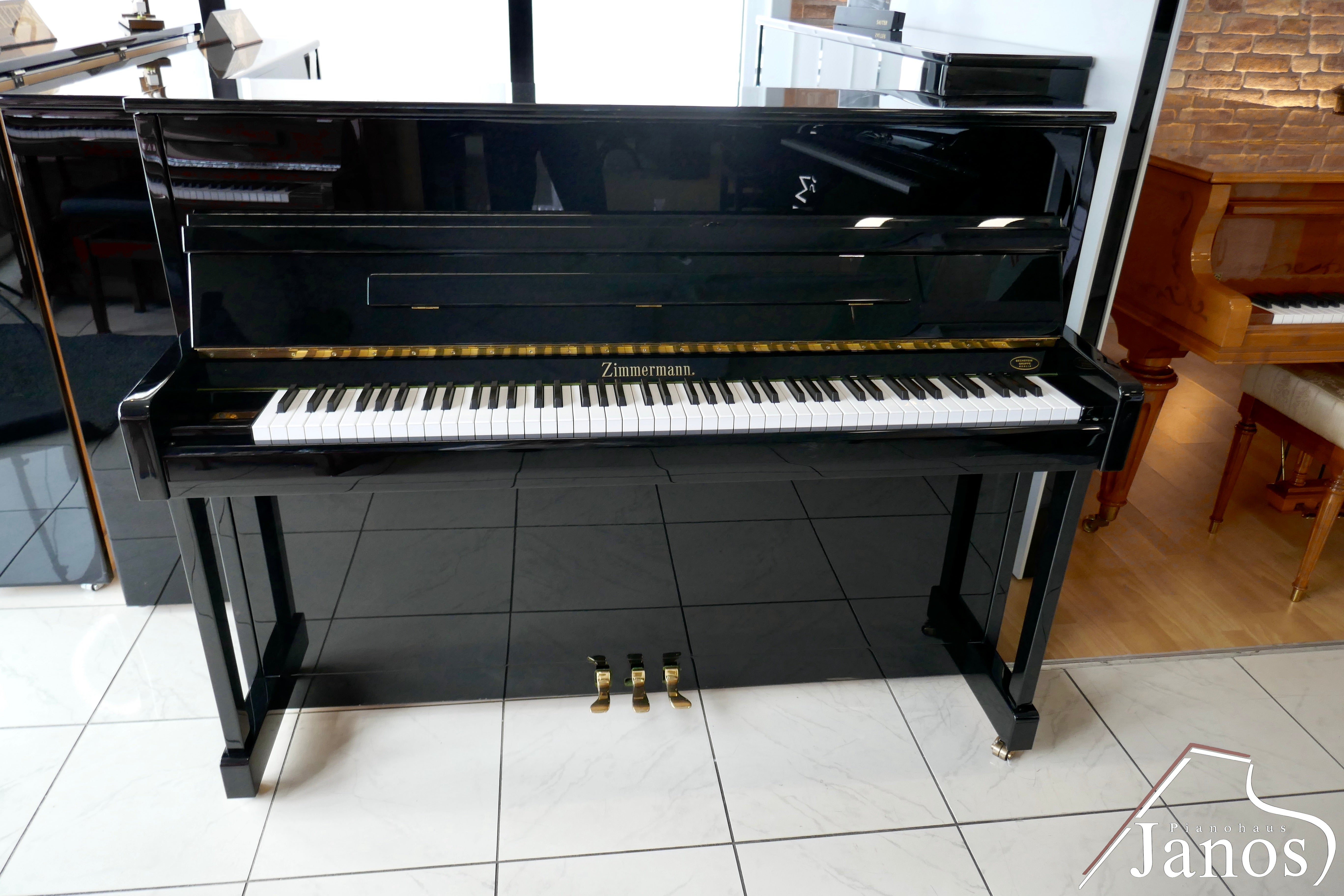 Klavier Zimmermann 120 Konsole - Schwarz Hochglanz
