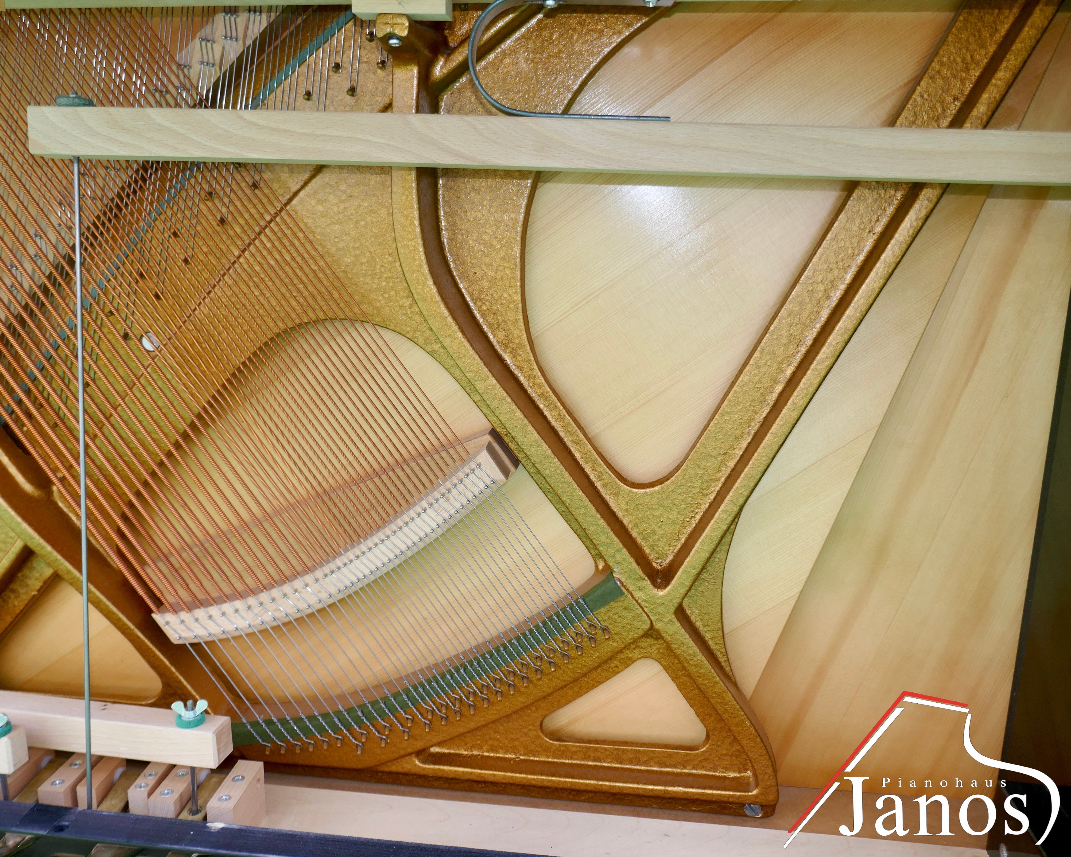 Klavier Zimmermann 125 Konsole Silent - Schwarz Hochglanz