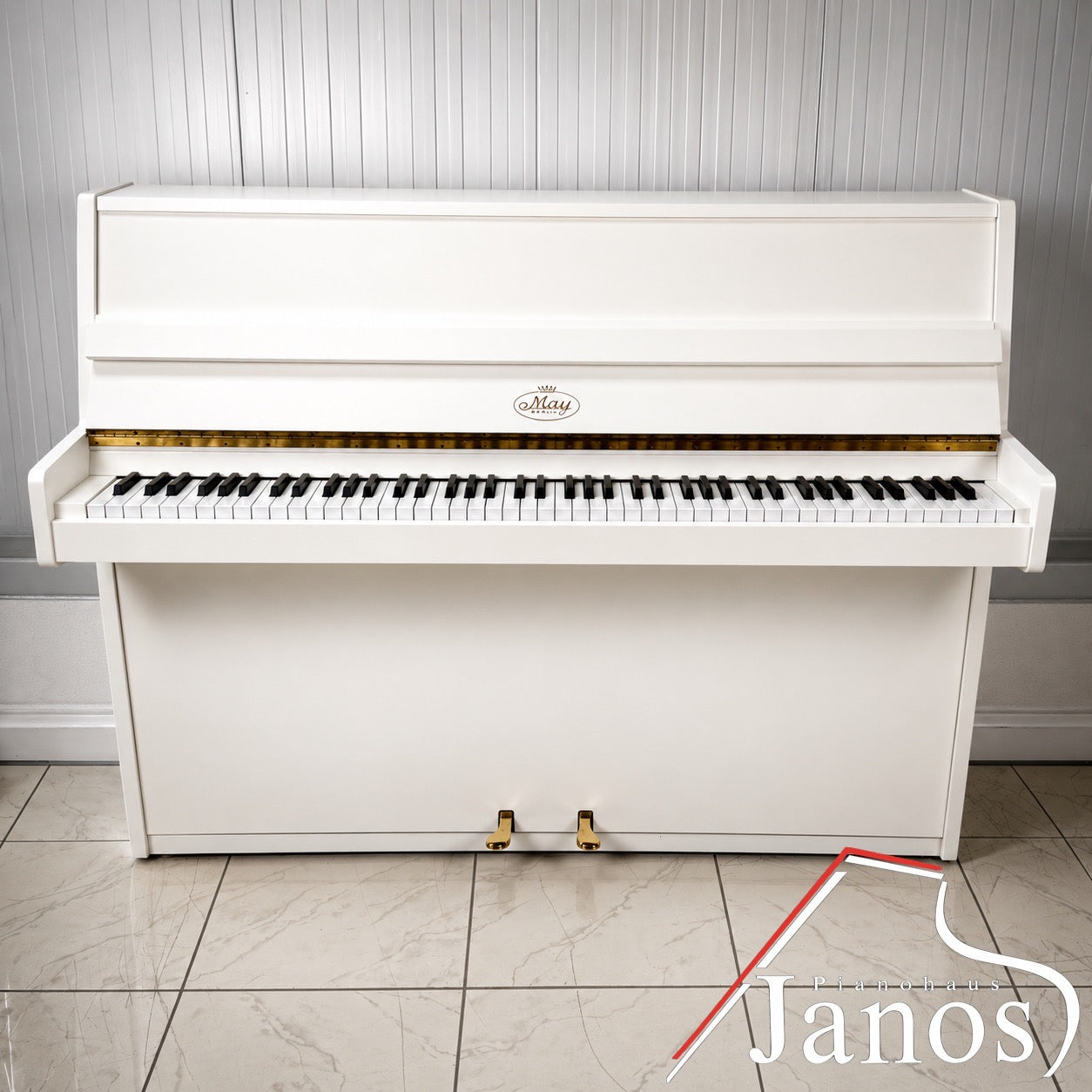 Klavier May Berlin by Schimmel 103 F - Weiß matt