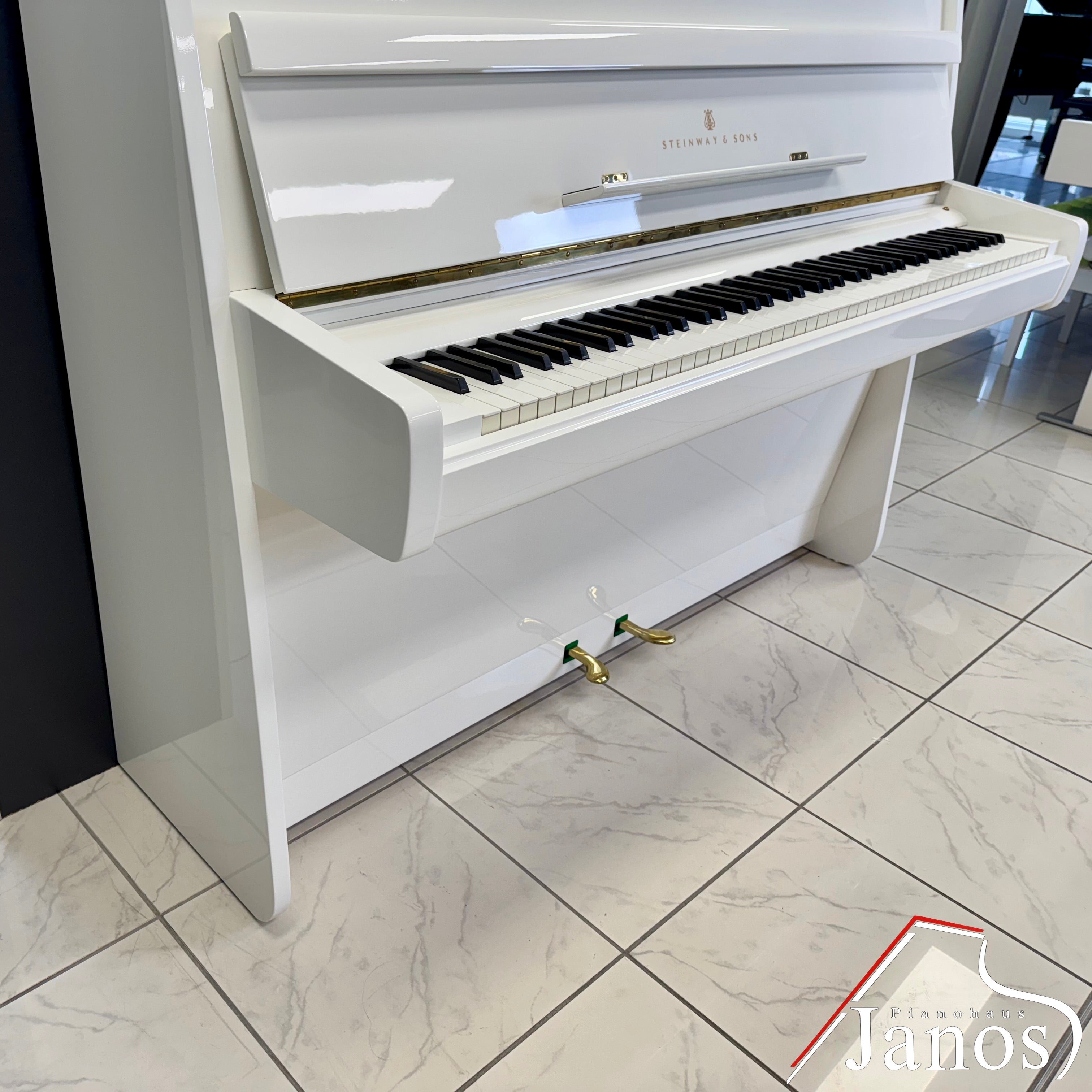 Klavier Steinway & Sons Z-114 - Weiß Hochglanz