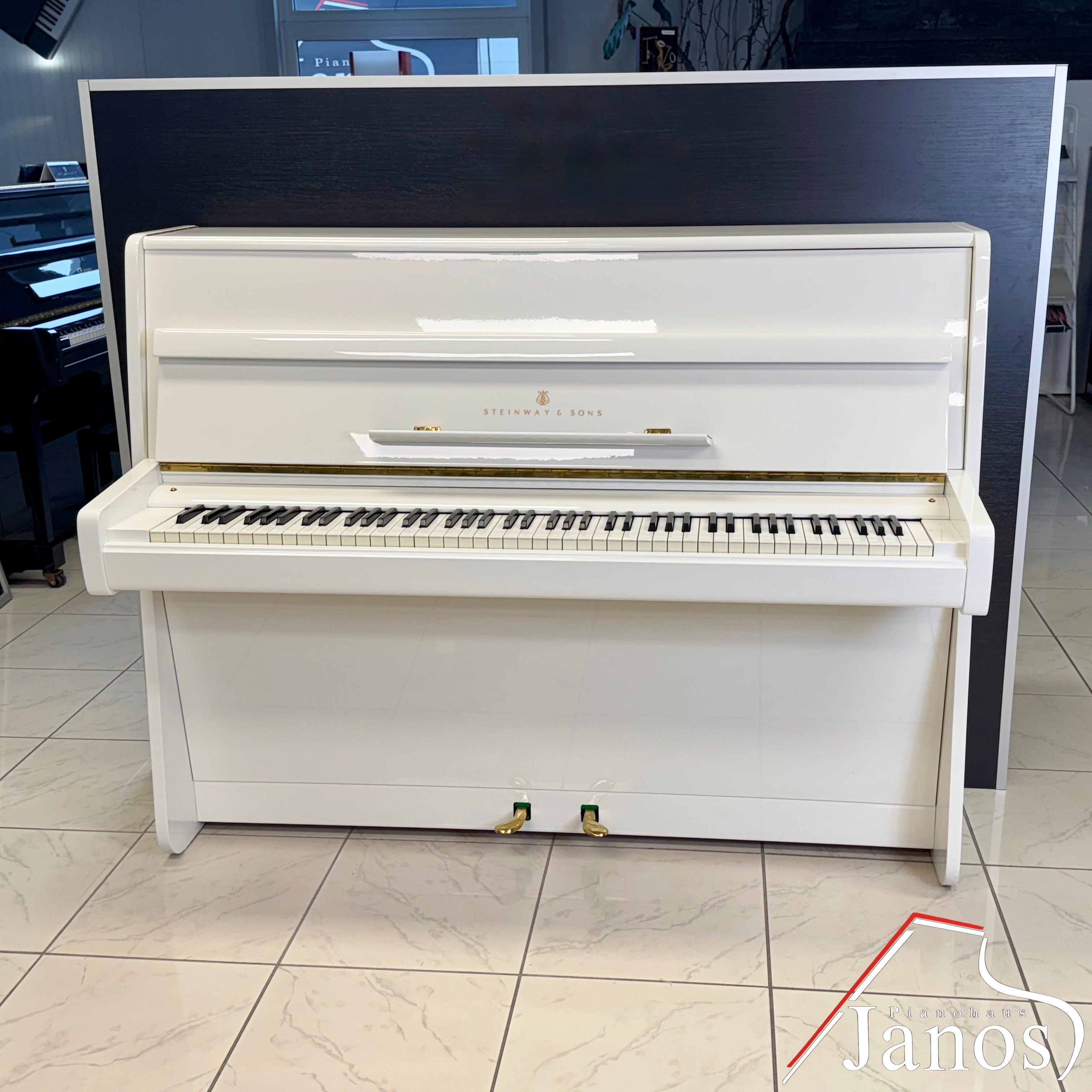 Klavier Steinway & Sons Z-114 - Weiß Hochglanz