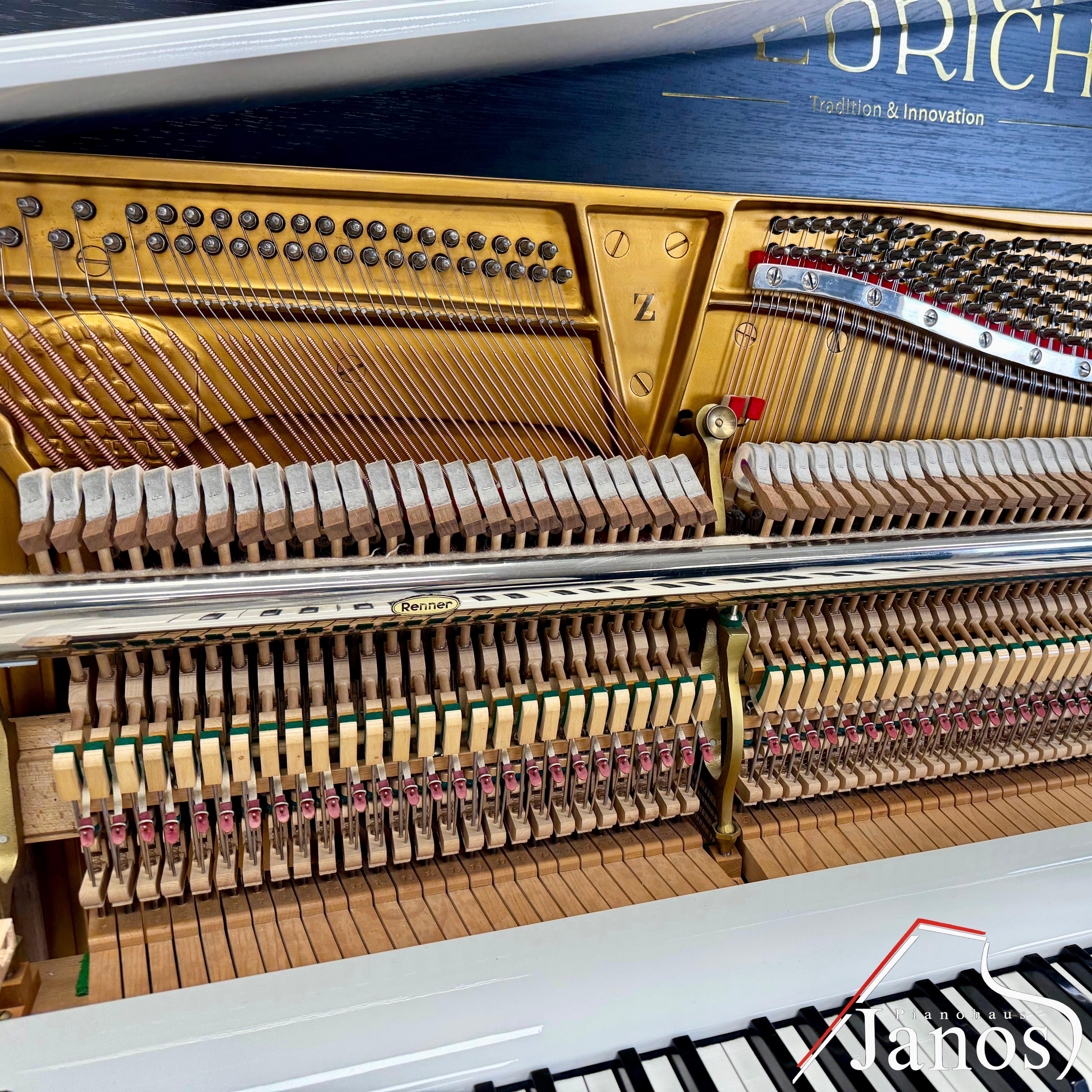 Klavier Steinway & Sons Z-114 - Weiß Hochglanz