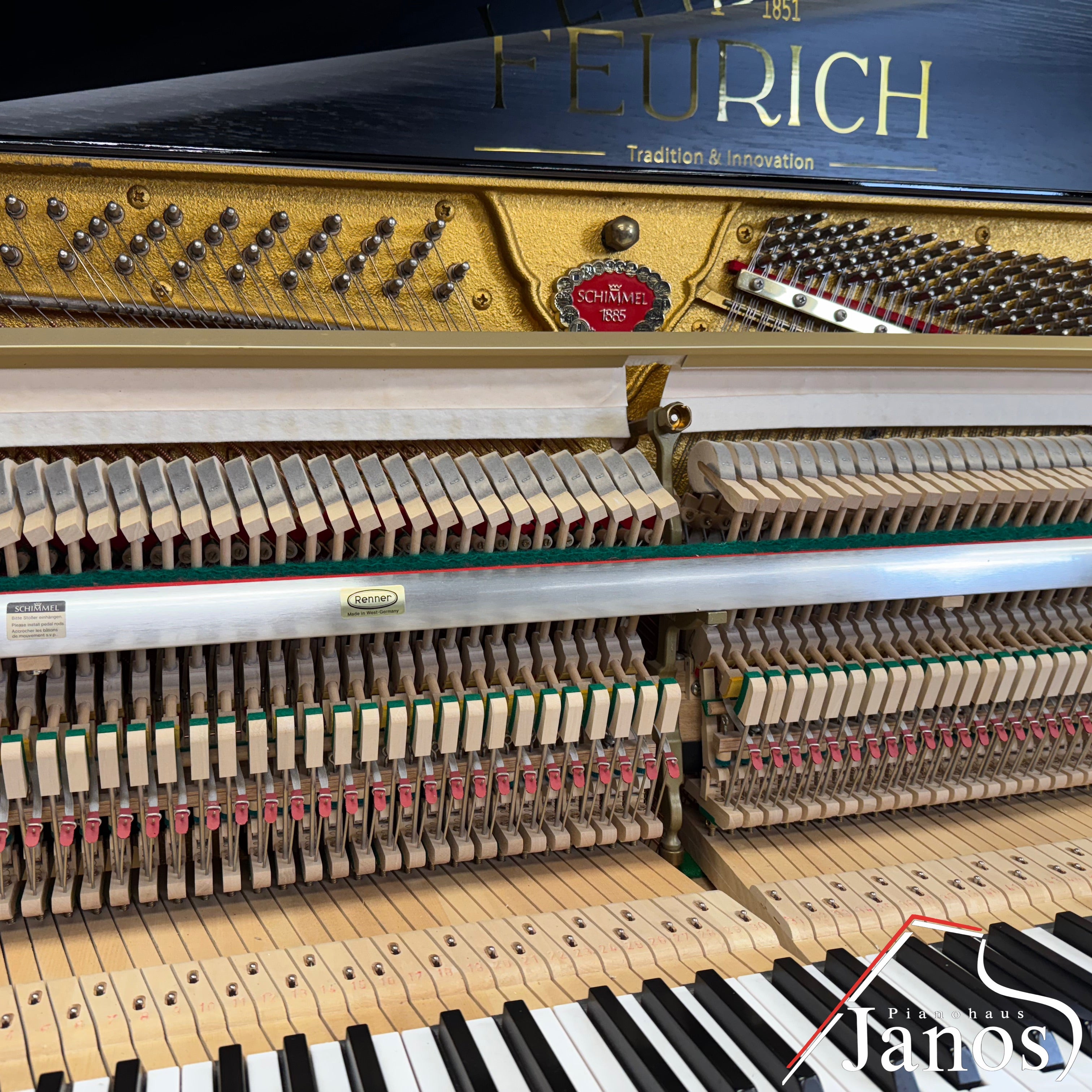 Klavier Schimmel 118 T - Schwarz Hochglanz