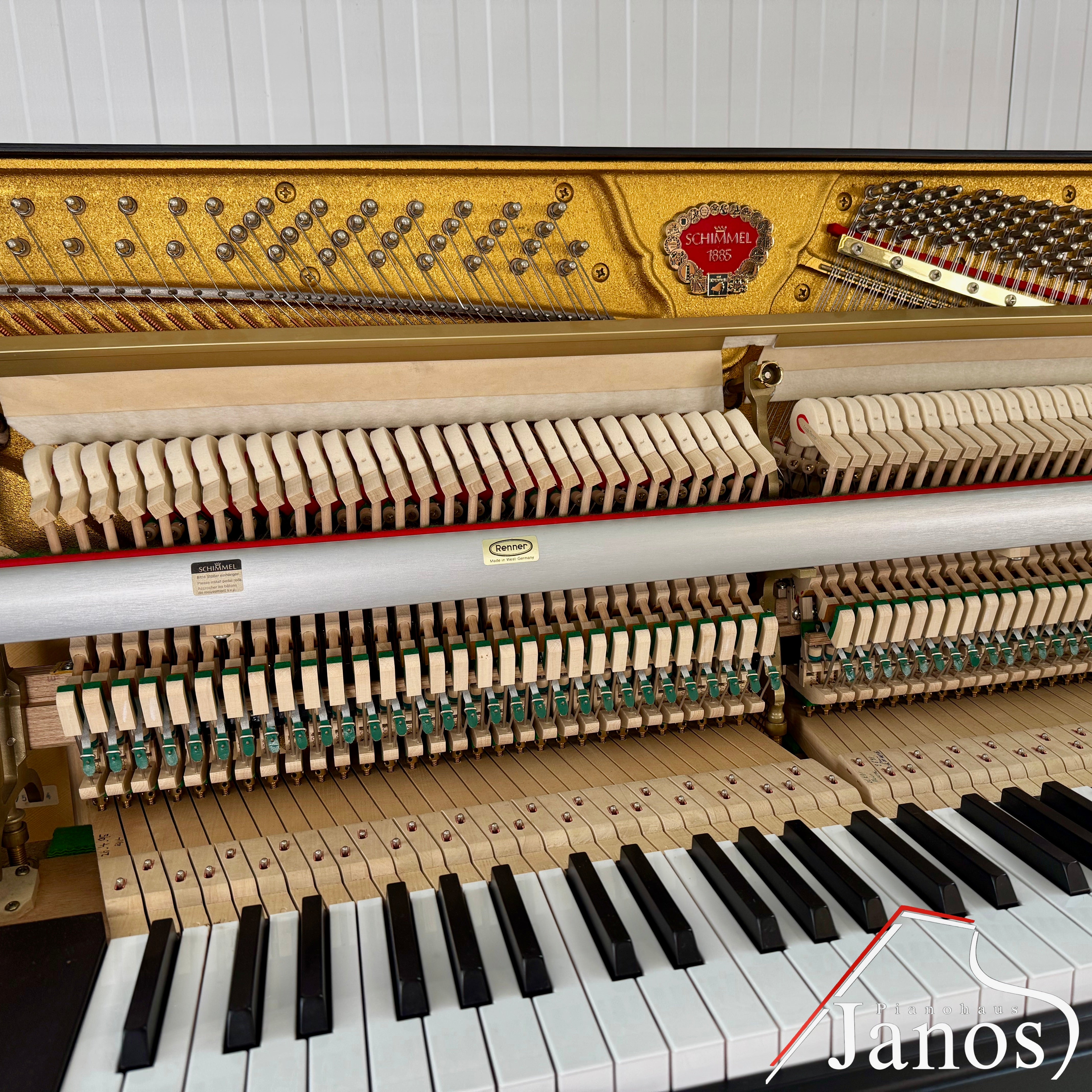 Klavier Schimmel 114 Kassette - Schwarz Matt