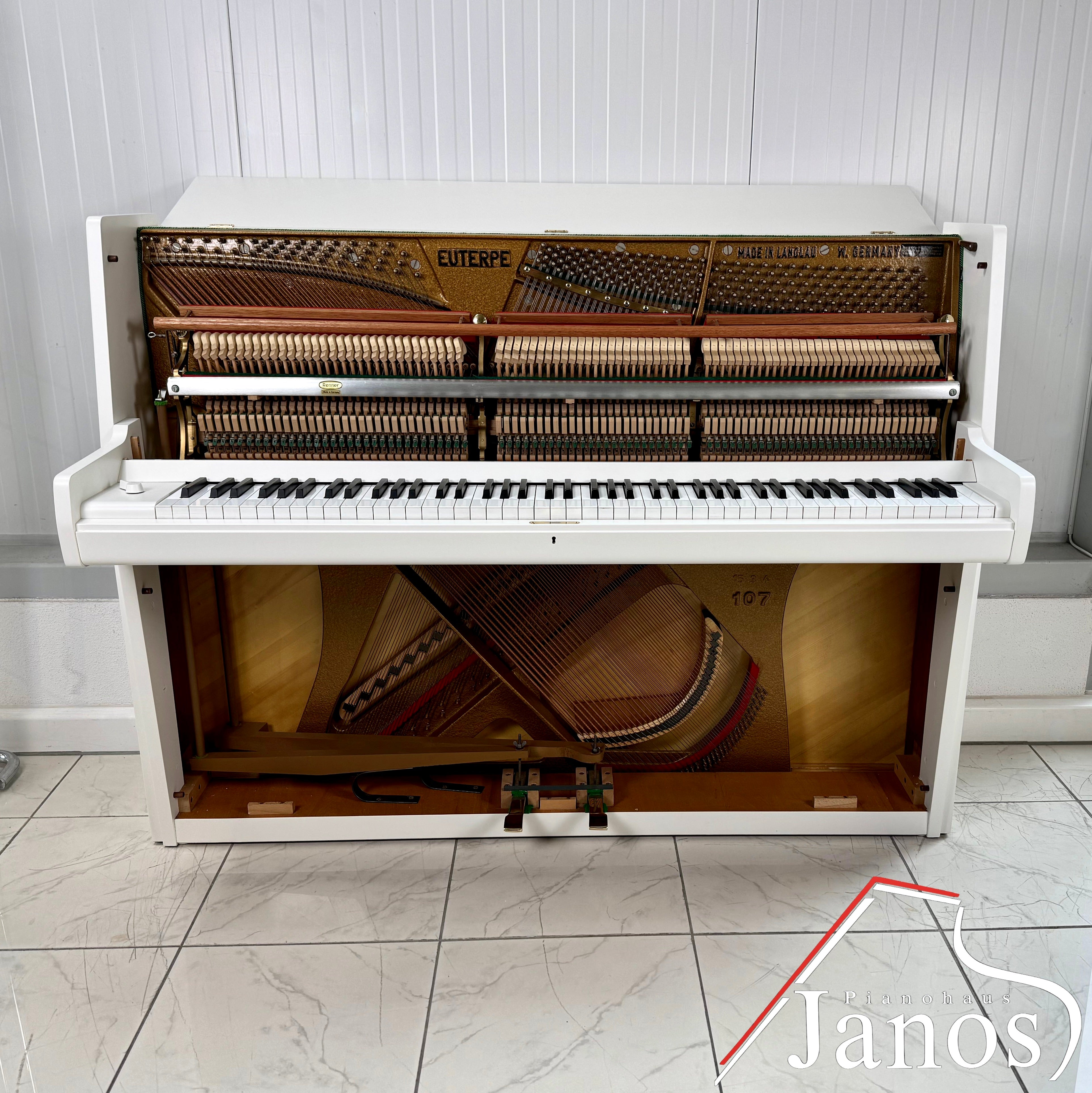 Klavier Euterpe 108 - Weiß Matt