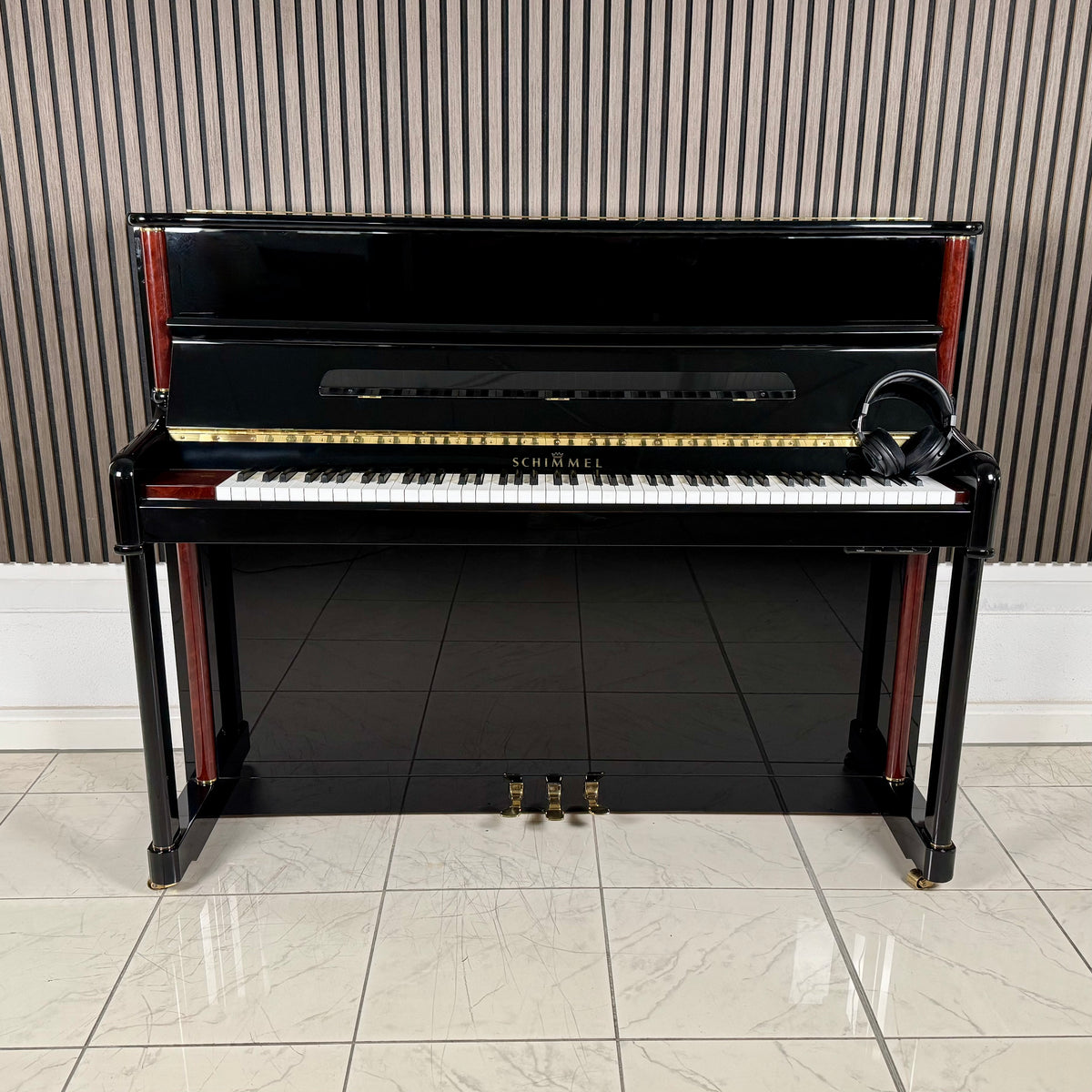 Klavier Schimmel 120 TN - adsilent - Schwarz Hochglanz
