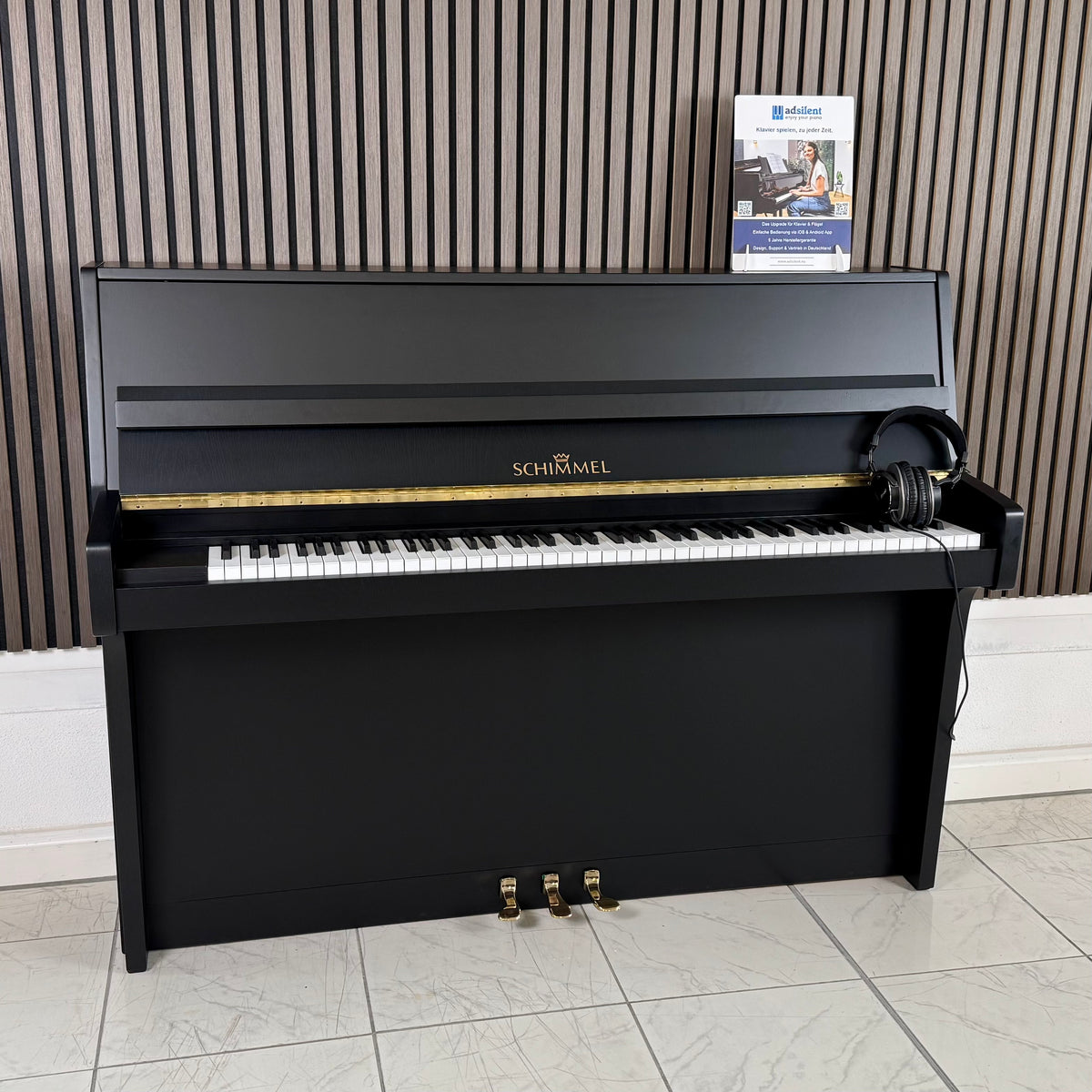 Klavier Schimmel 112 - adsilent - Schwarz Matt