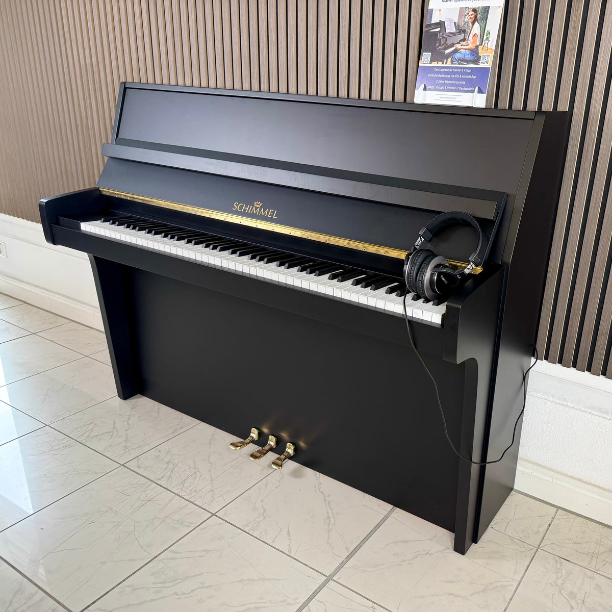Klavier Schimmel 112 - adsilent - Schwarz Matt