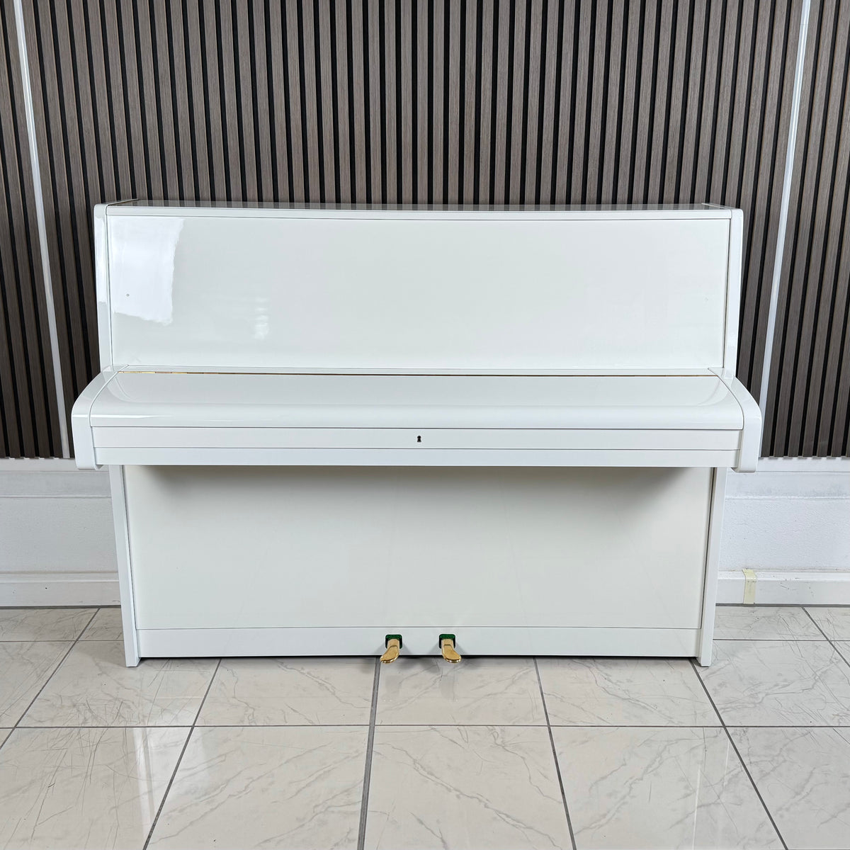 Klavier C. Bechstein 12 N  - Weiß Hochglanz