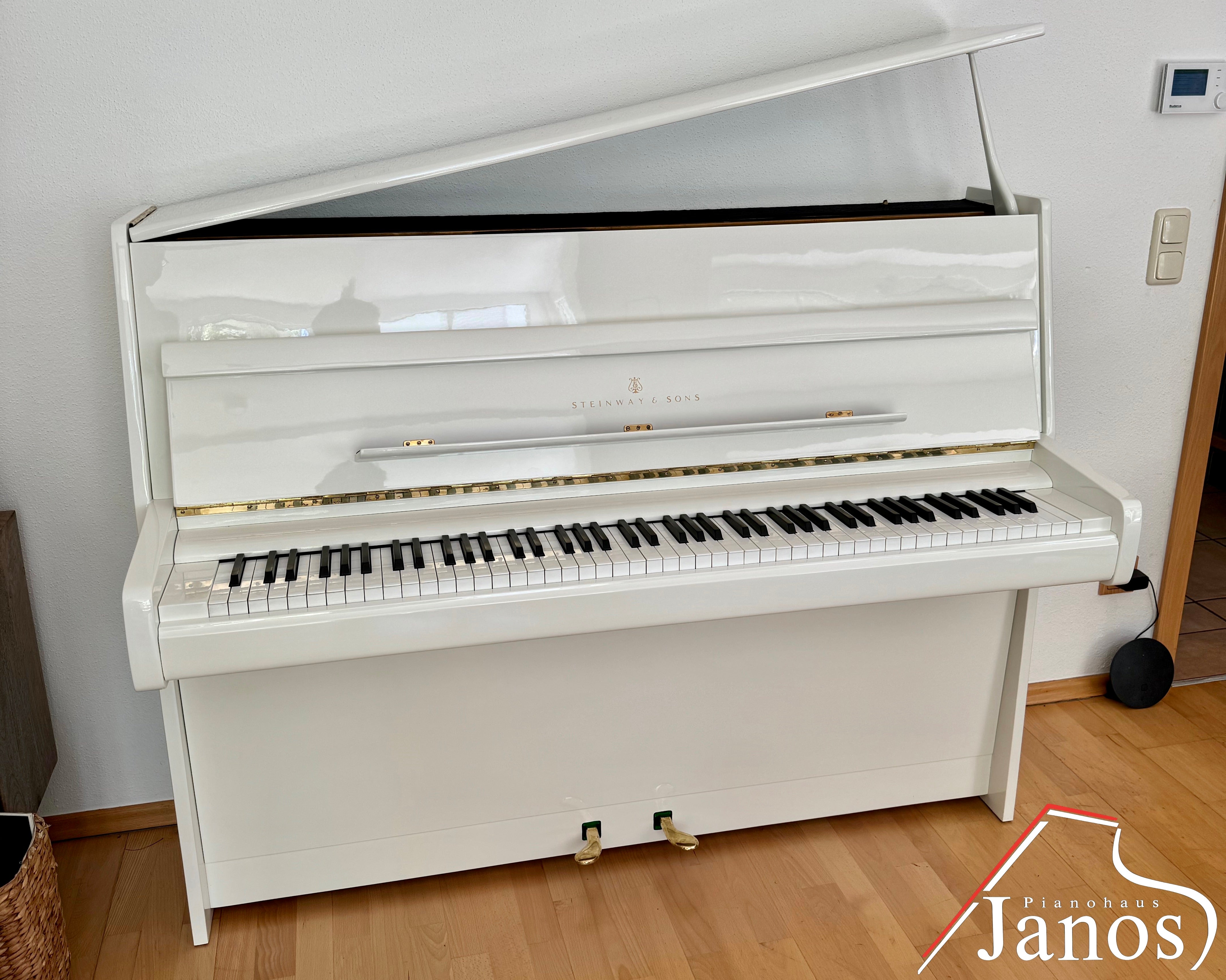 Klavier Steinway & Sons Z-114 - Weiß Hochglanz