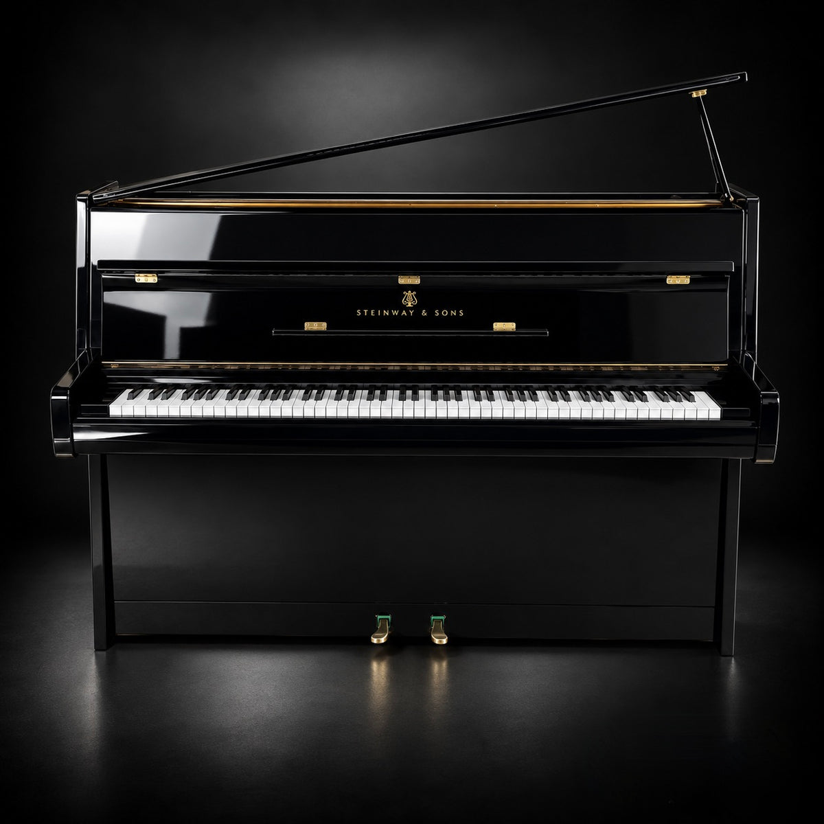 Klavier Steinway & Sons F-104 - Schwarz Hochglanz