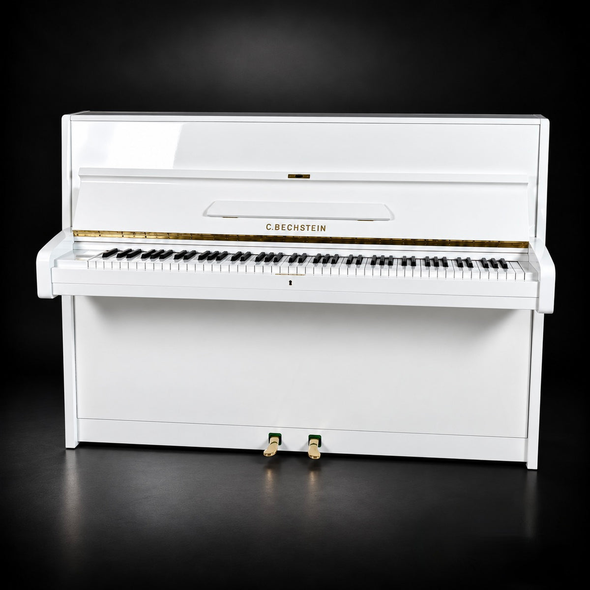 Klavier C. Bechstein 12 N  - Weiß Hochglanz