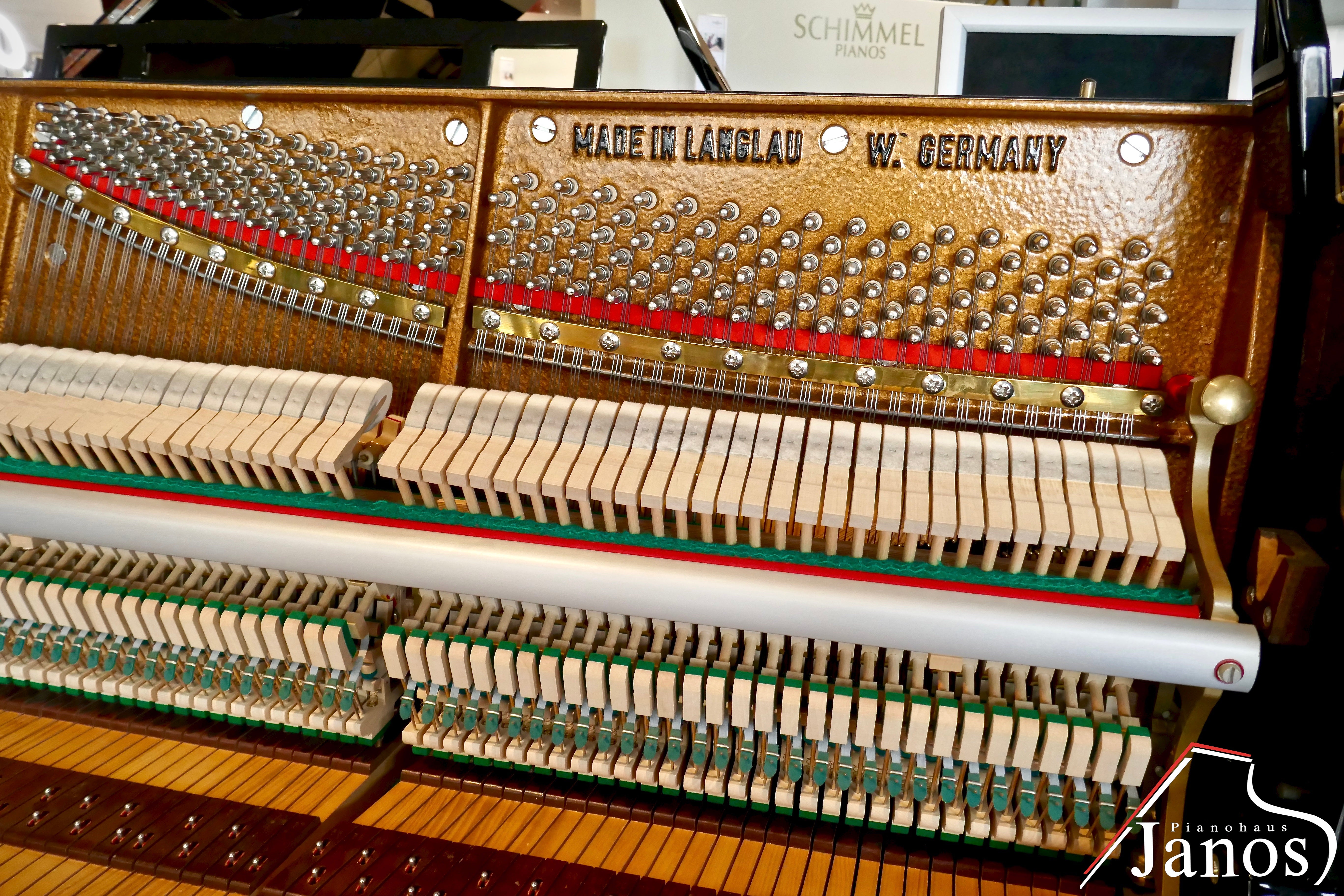 Klavier W. Hoffmann 115 Konsole - Schwarz Hochglanz