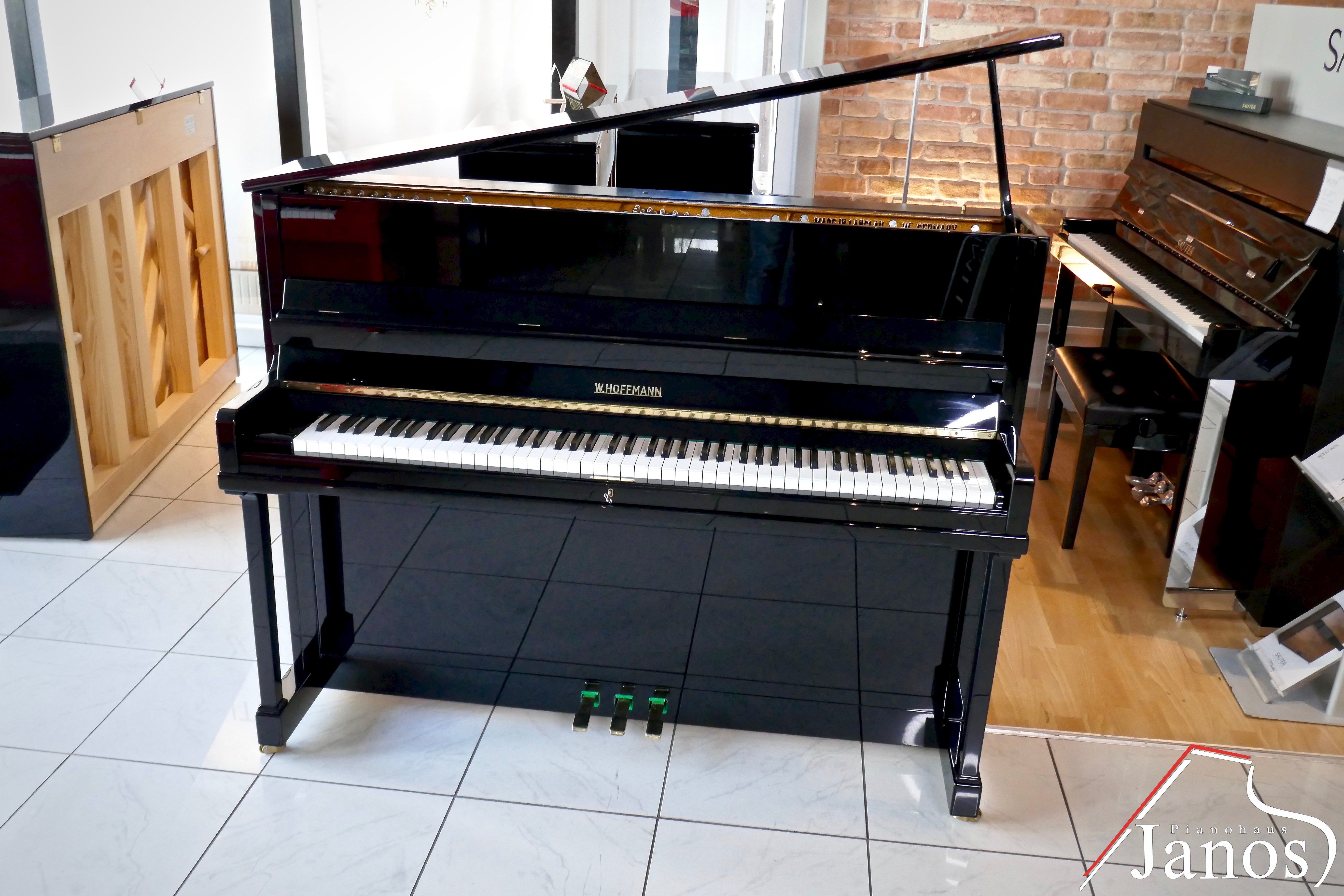 Klavier W. Hoffmann 115 Konsole - Schwarz Hochglanz