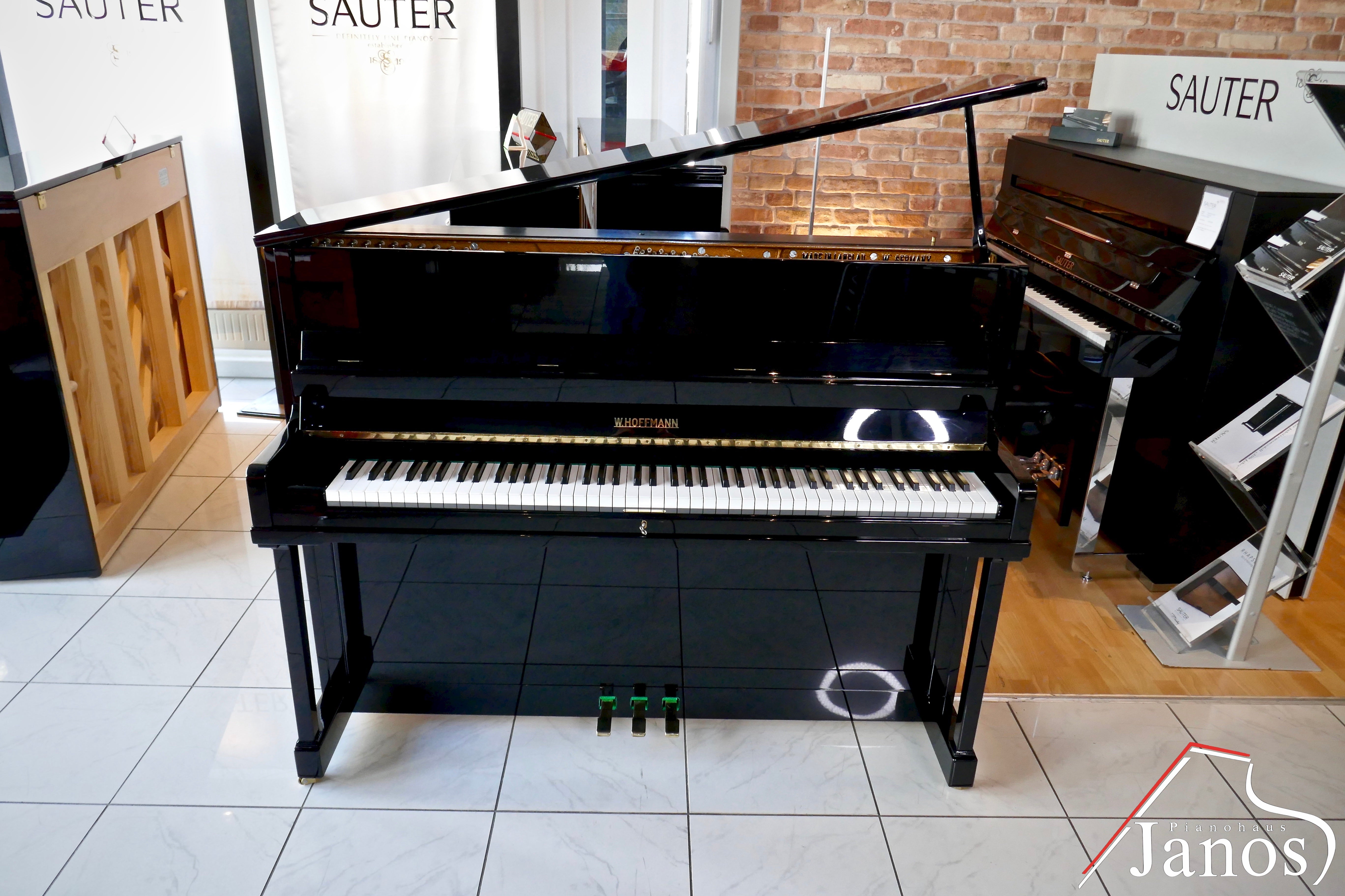 Klavier W. Hoffmann 115 Konsole - Schwarz Hochglanz