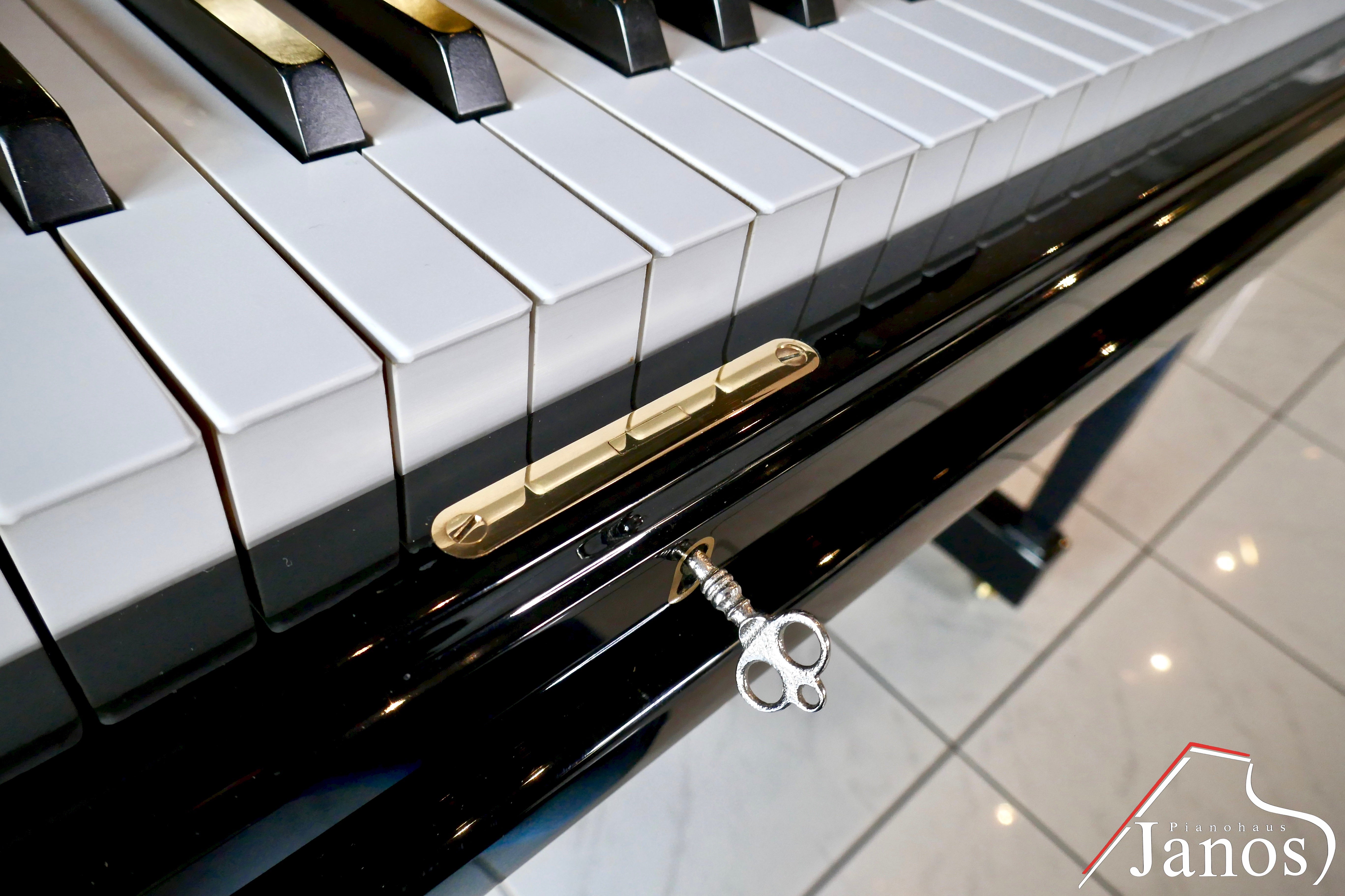 Klavier W. Hoffmann 115 Konsole - Schwarz Hochglanz