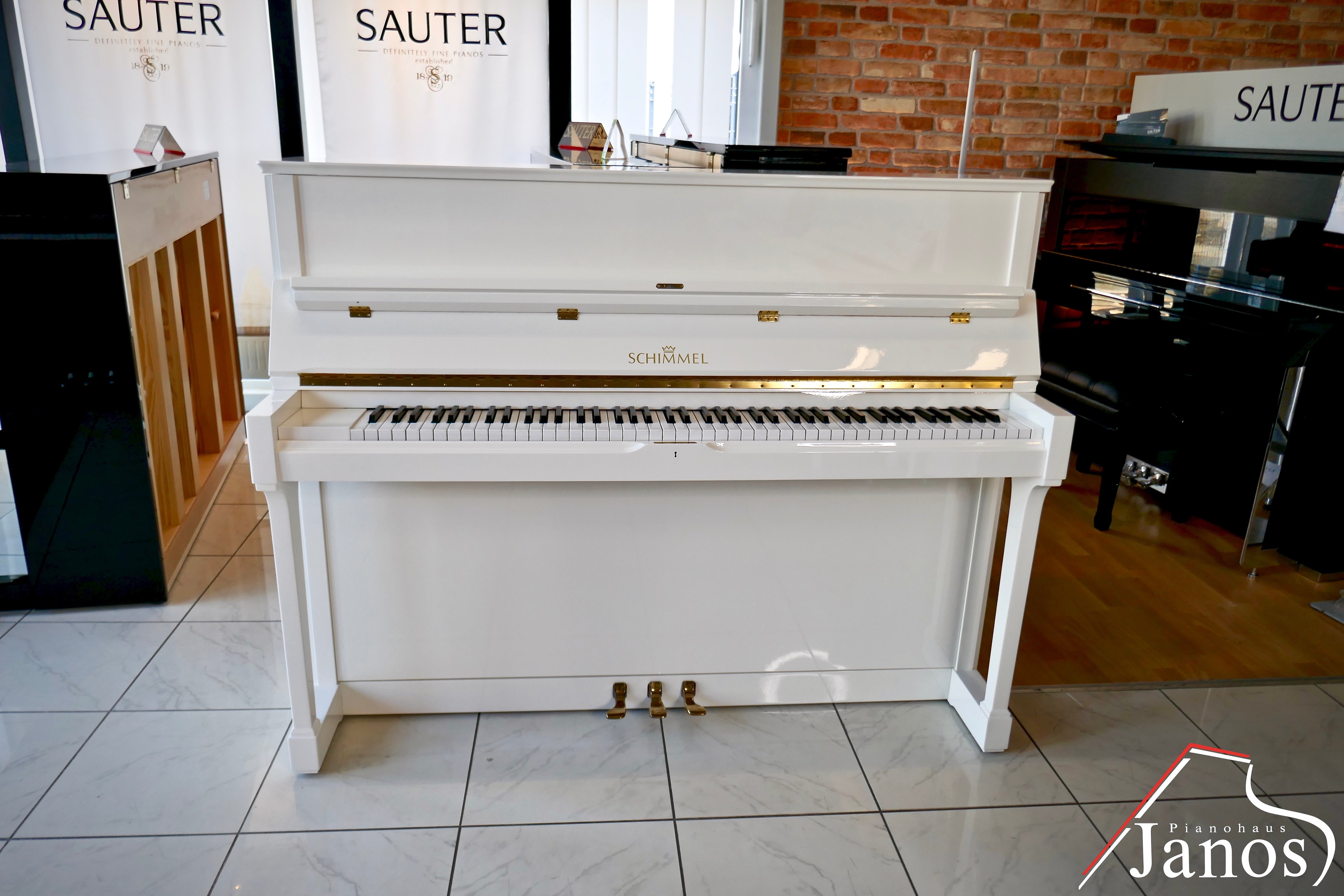 Klavier Schimmel 118 T - Weiß Hochglanz