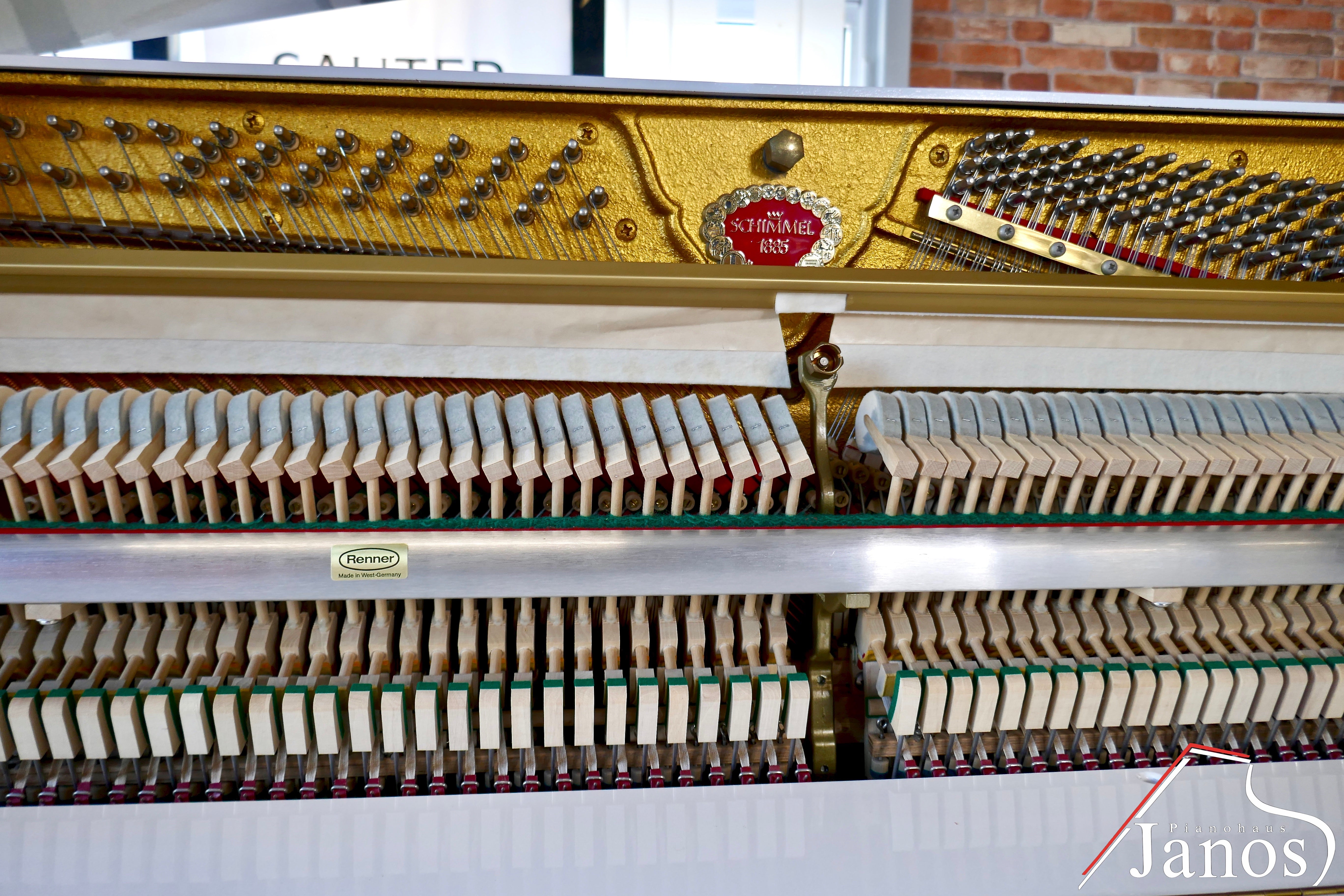 Klavier Schimmel 118 T - Weiß Hochglanz