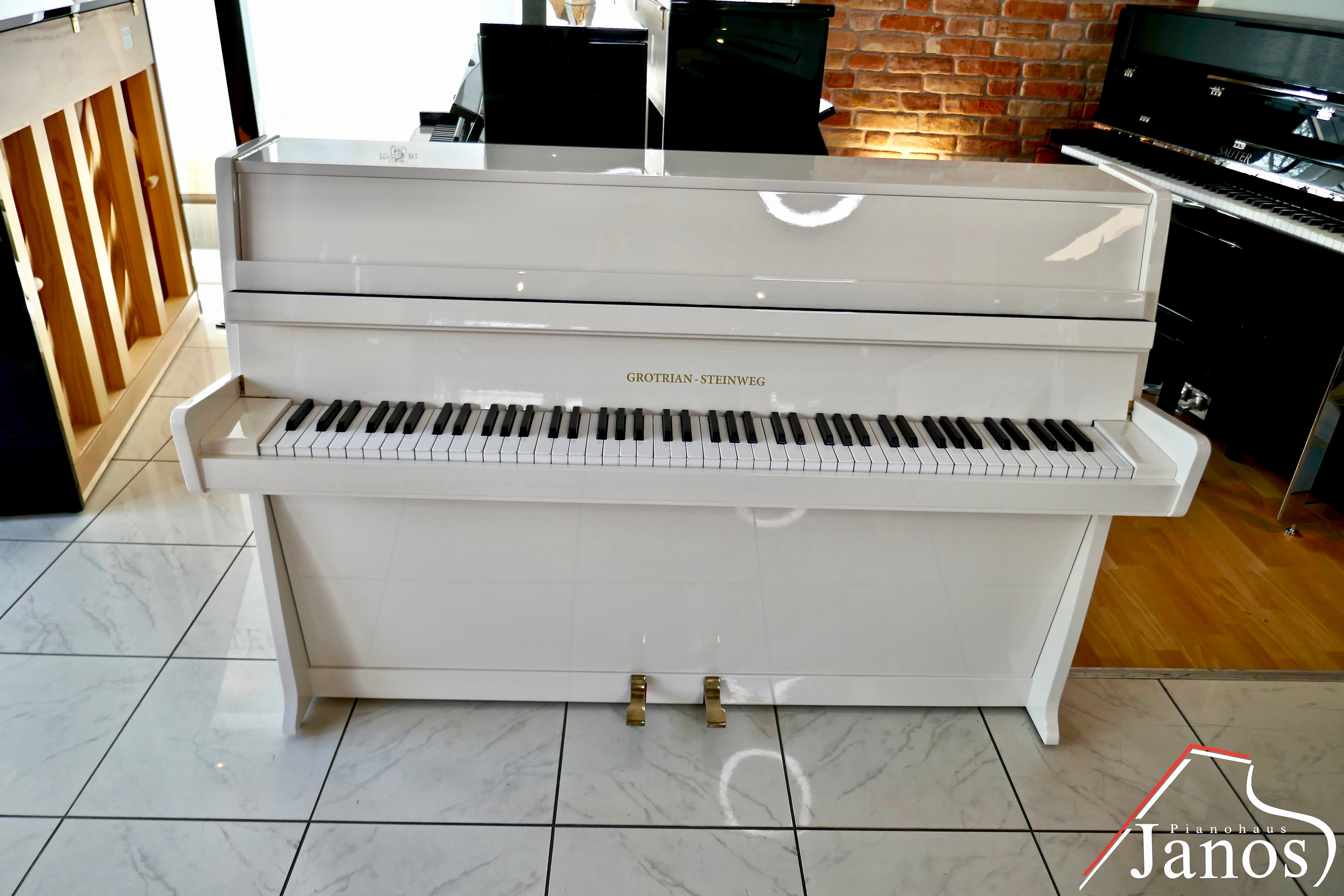 Klavier Grotrian-Steinweg 100 - Weiß Hochglanz