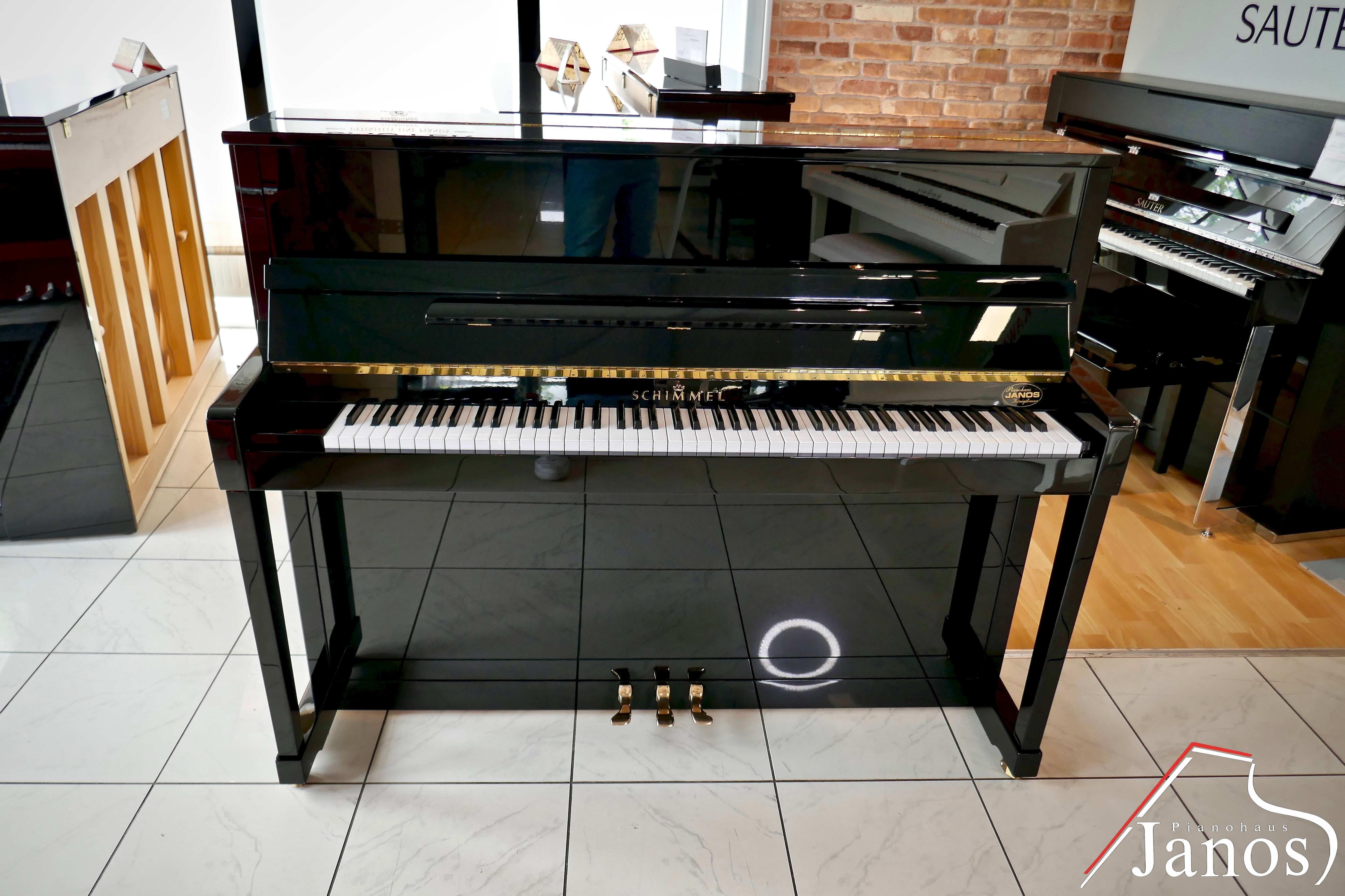 Klavier Schimmel 120 Konsole - Schwarz Hochglanz