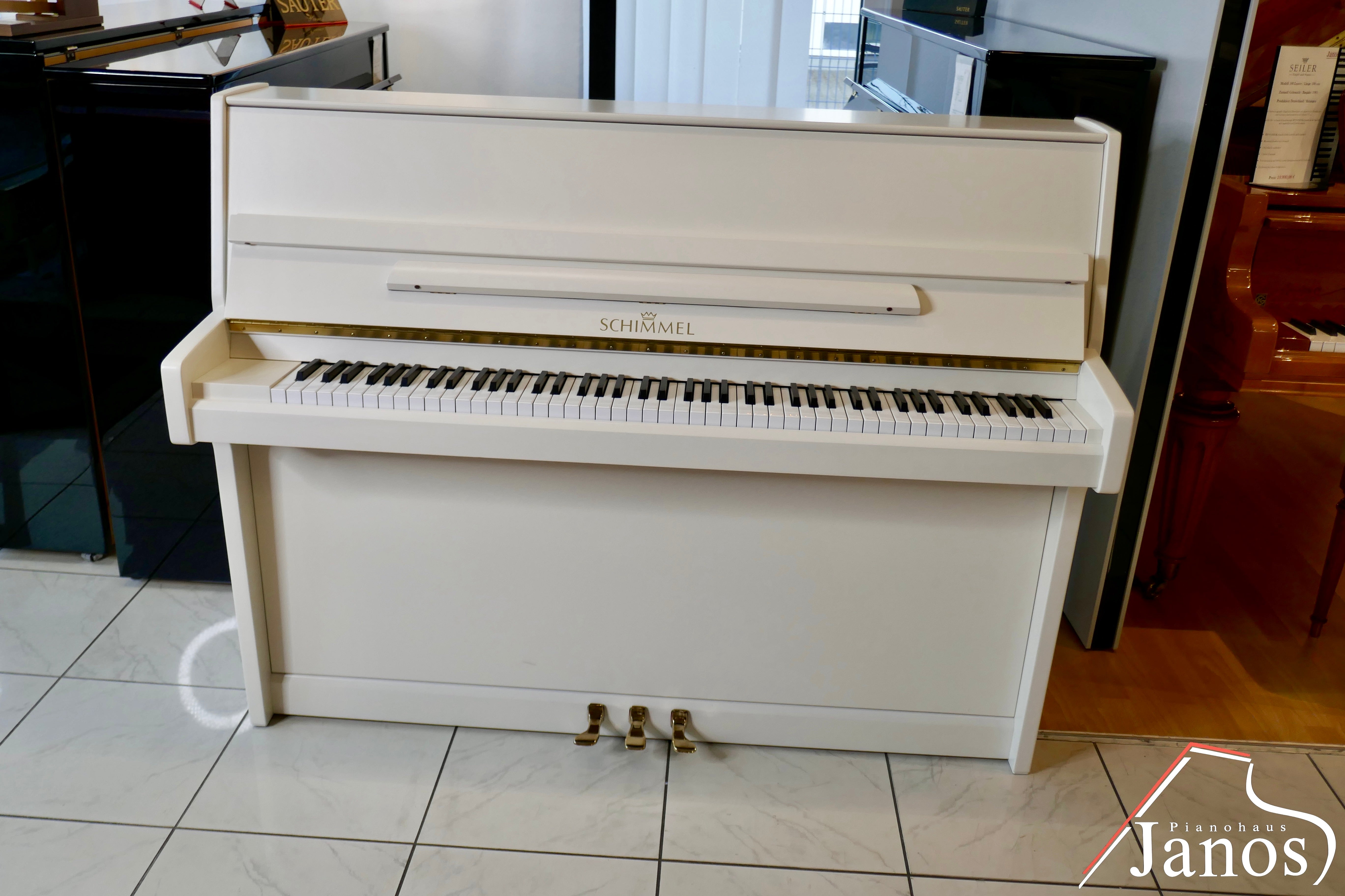 Klavier Schimmel 114 - Weiß Matt