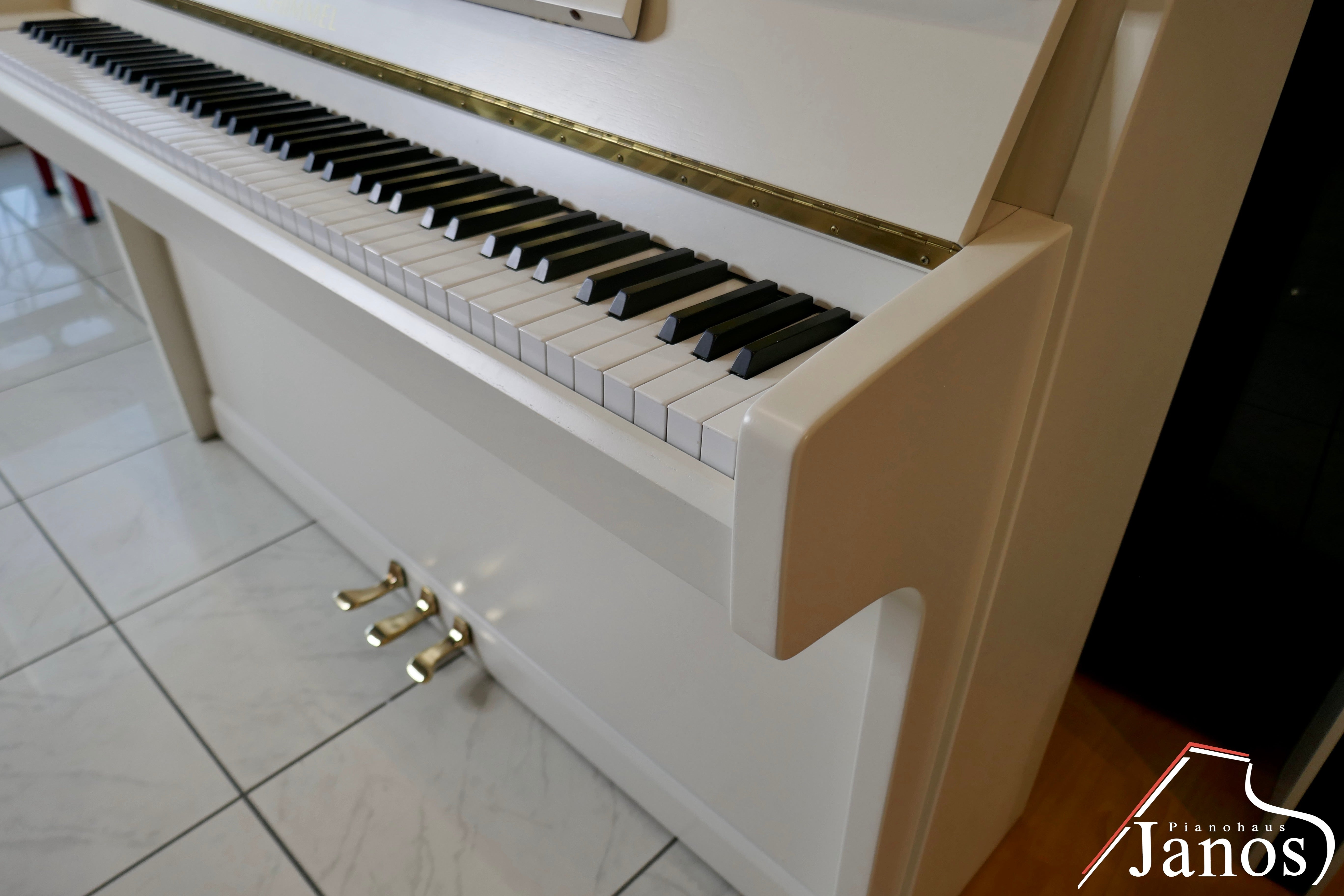 Klavier Schimmel 113 - Weiss Matt