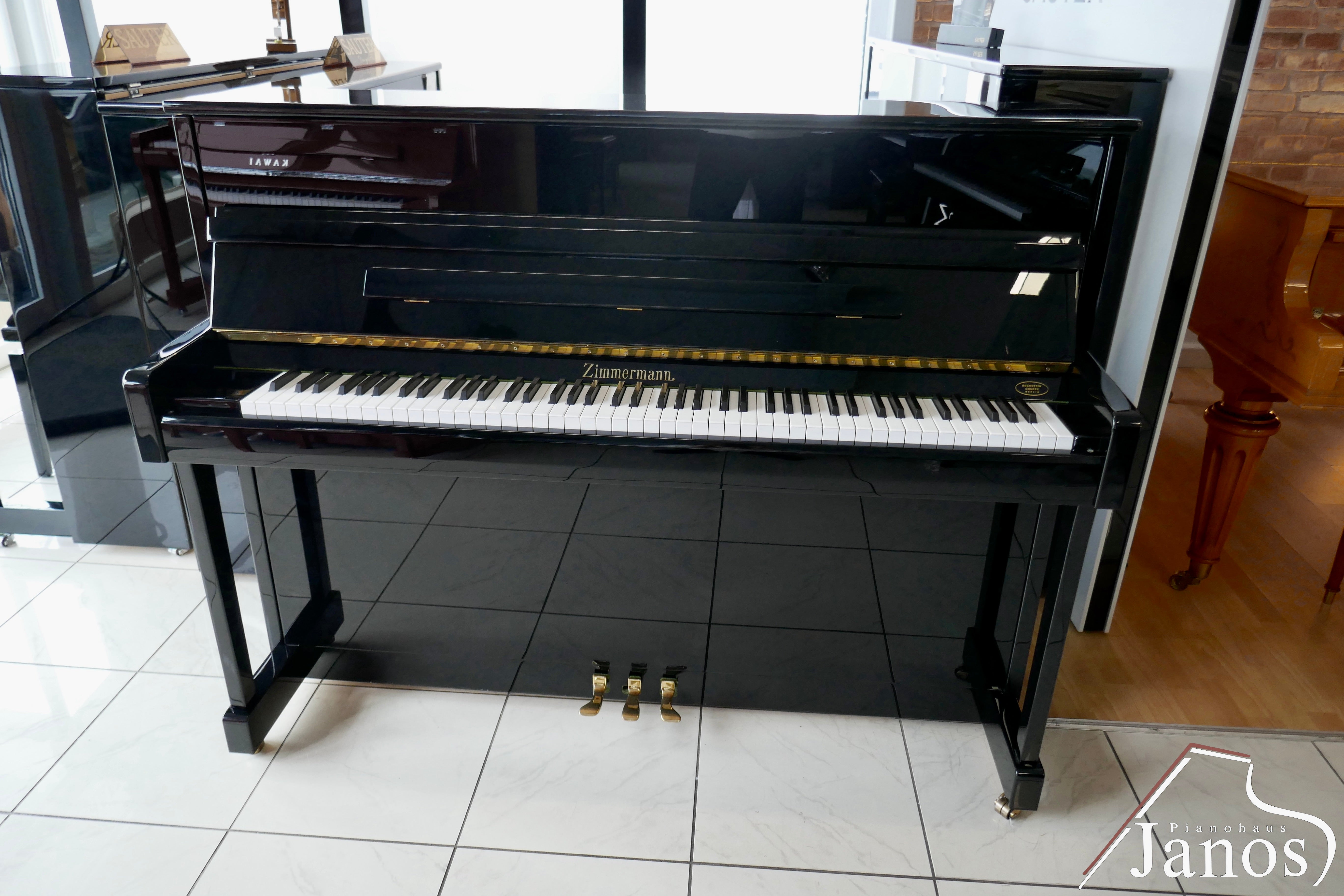 Klavier Zimmermann 120 Konsole - Schwarz Hochglanz