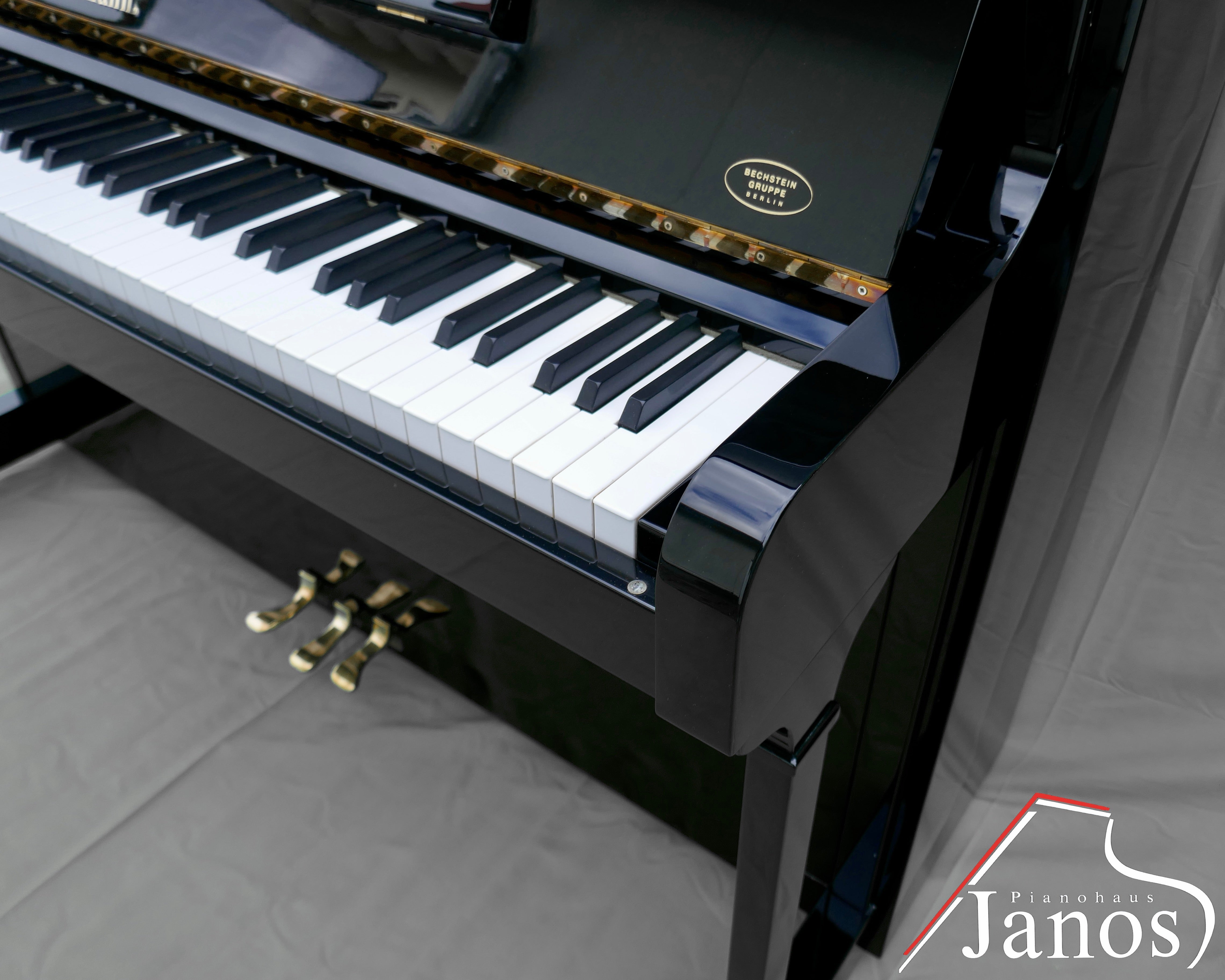 Klavier Zimmermann 125 Konsole Silent - Schwarz Hochglanz