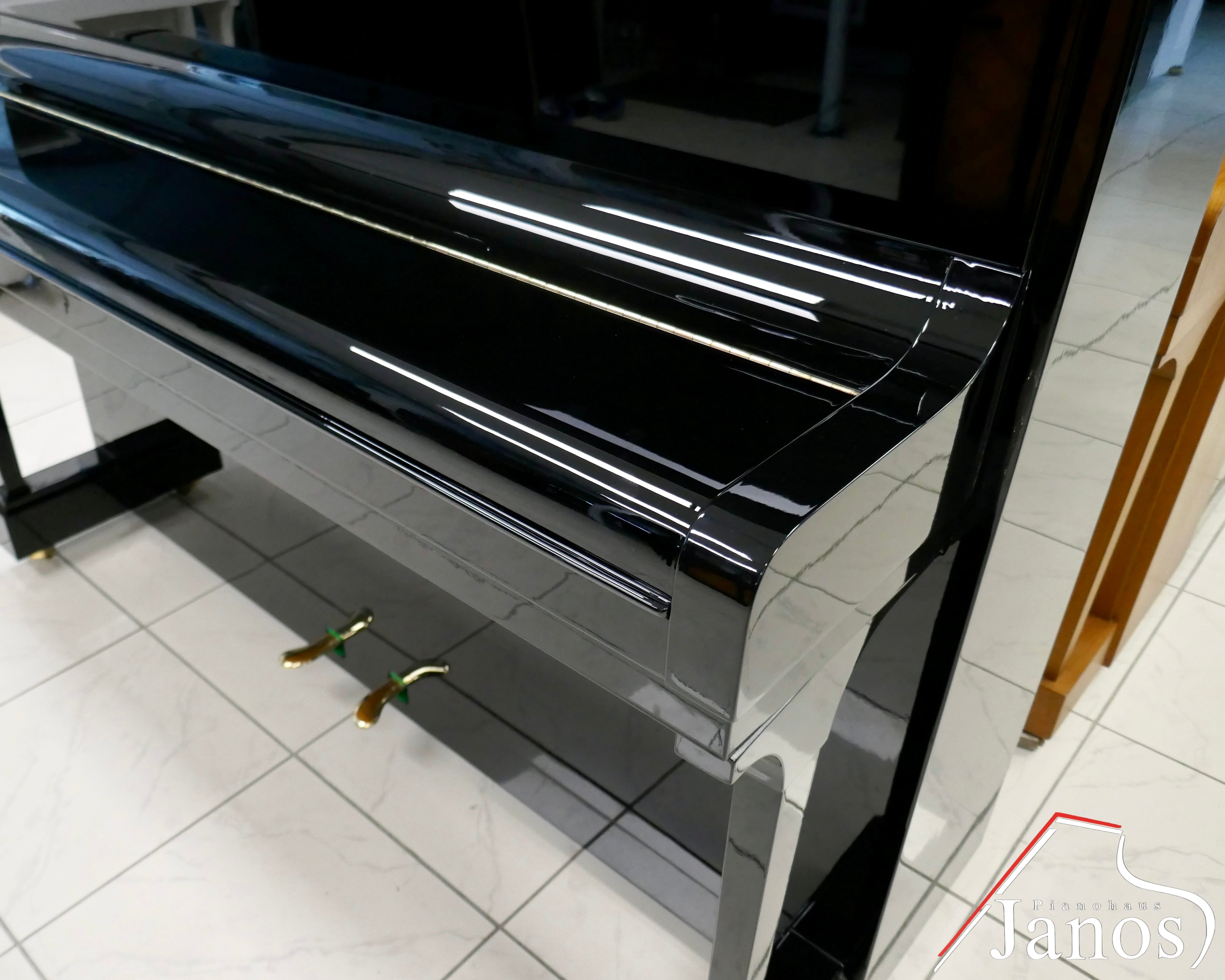 Klavier C. Bechstein Concert 8  - Schwarz Hochglanz