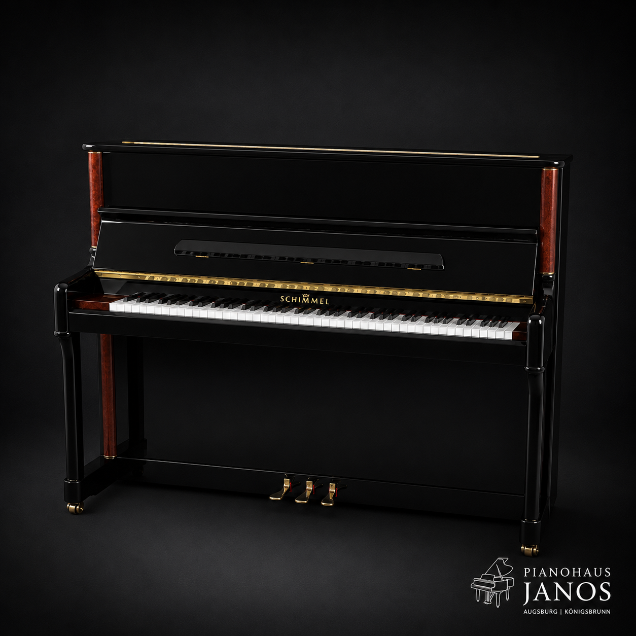 Klavier Schimmel 120 TN - Schwarz Hochglanz